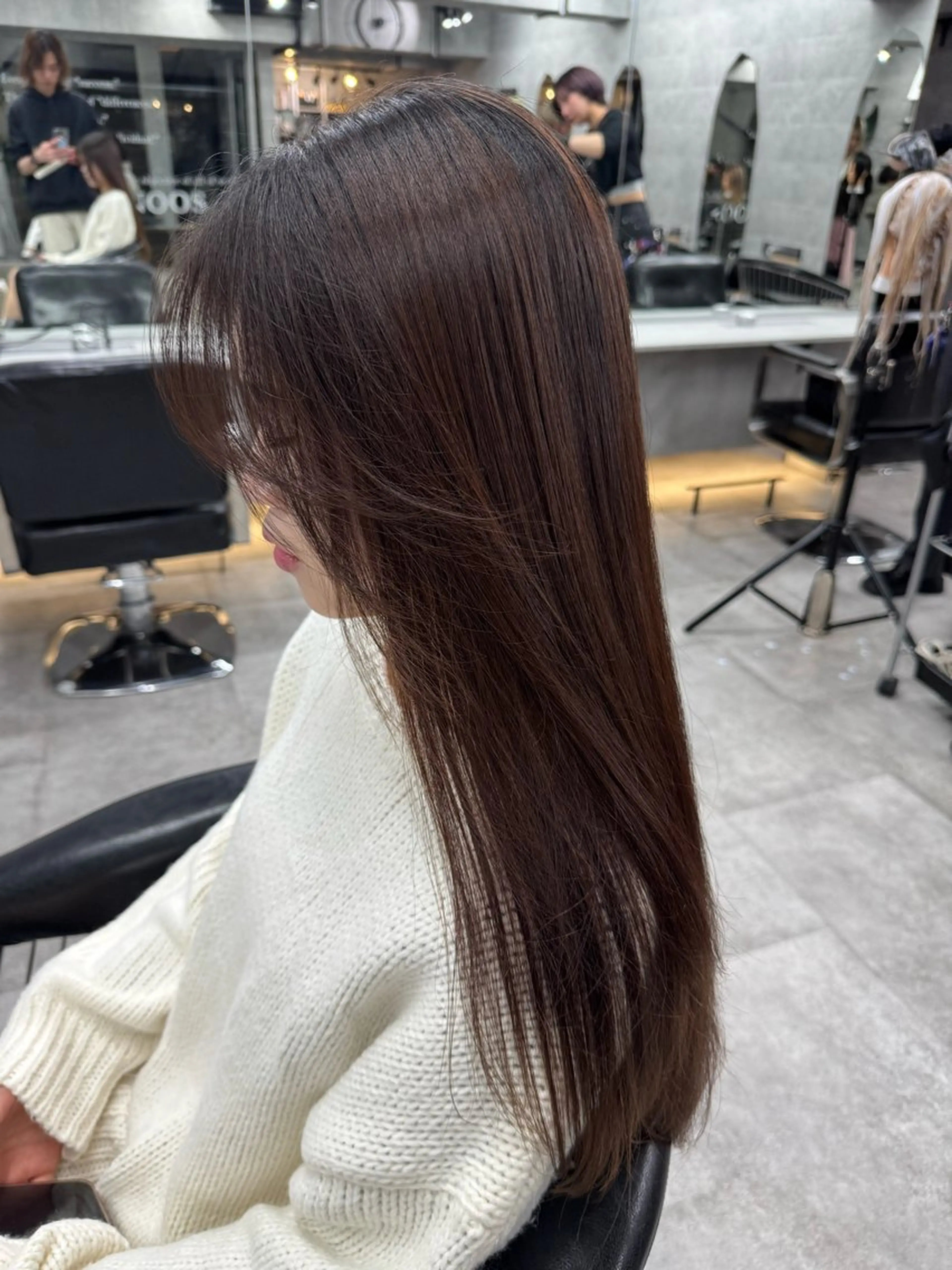 ロング カラー カット ヘアカラー トリートメント NOOS omotesando所属・あなたのお悩み改善" You"💚❤️💛のヘアスタイル