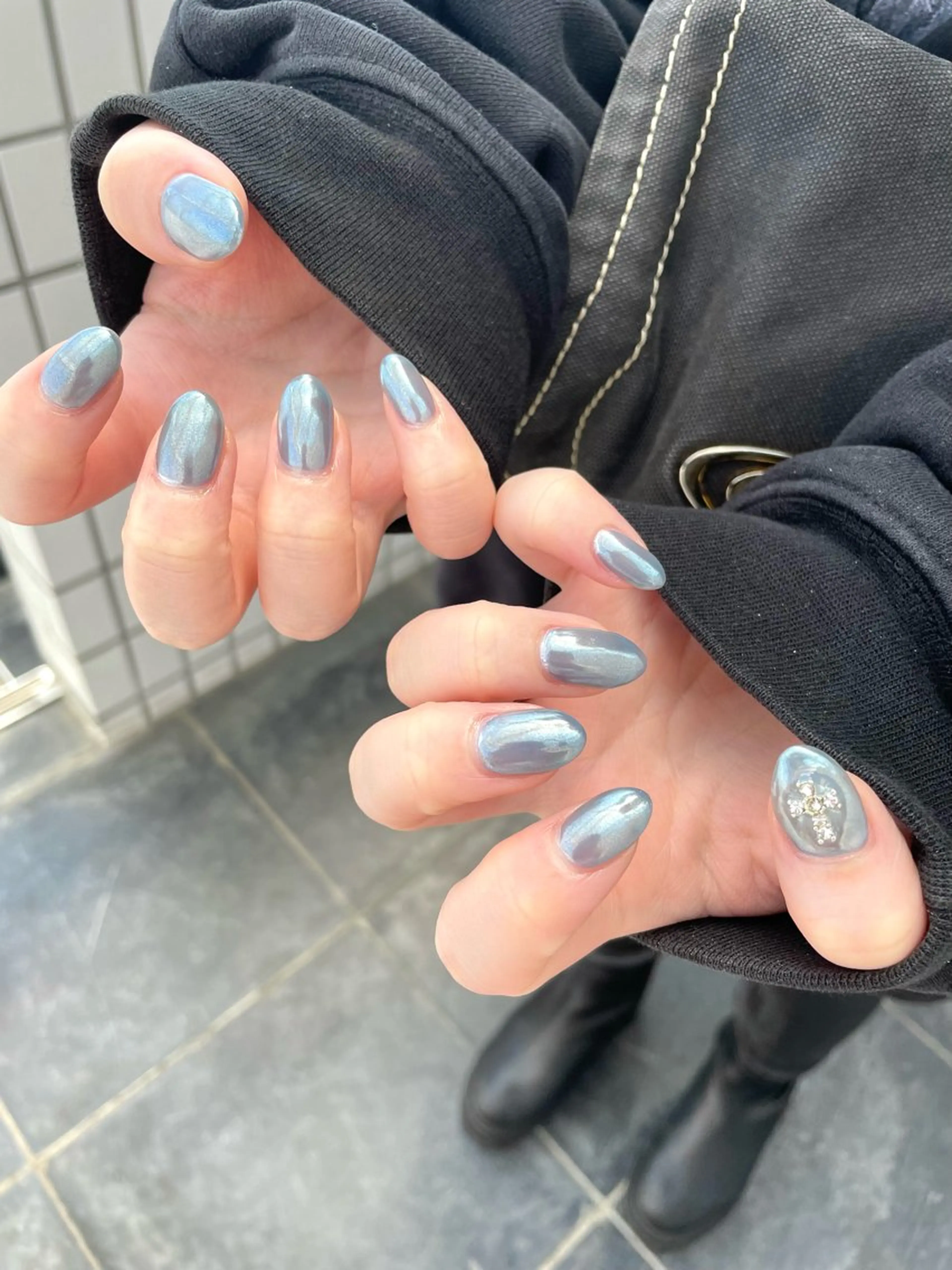 ネイル オーロラネイル ハンドネイル Nail ヌシん家 AKANEのネイルデザイン