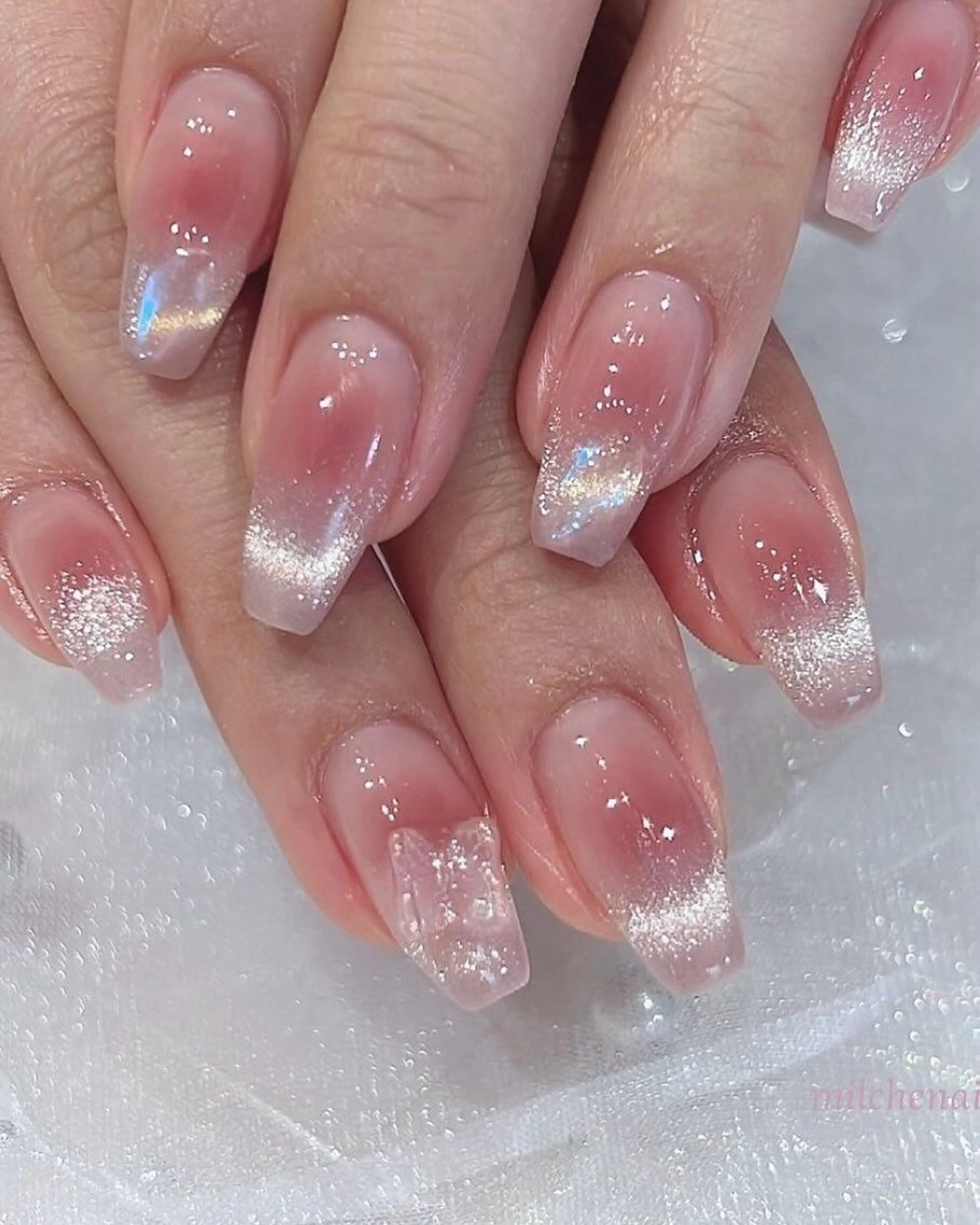 ネイル アートネイル ジェルネイル ニュアンスネイル 夏ネイル ネイルチップ ハンドネイル アンアンBelle Nail Salonのネイルデザイン