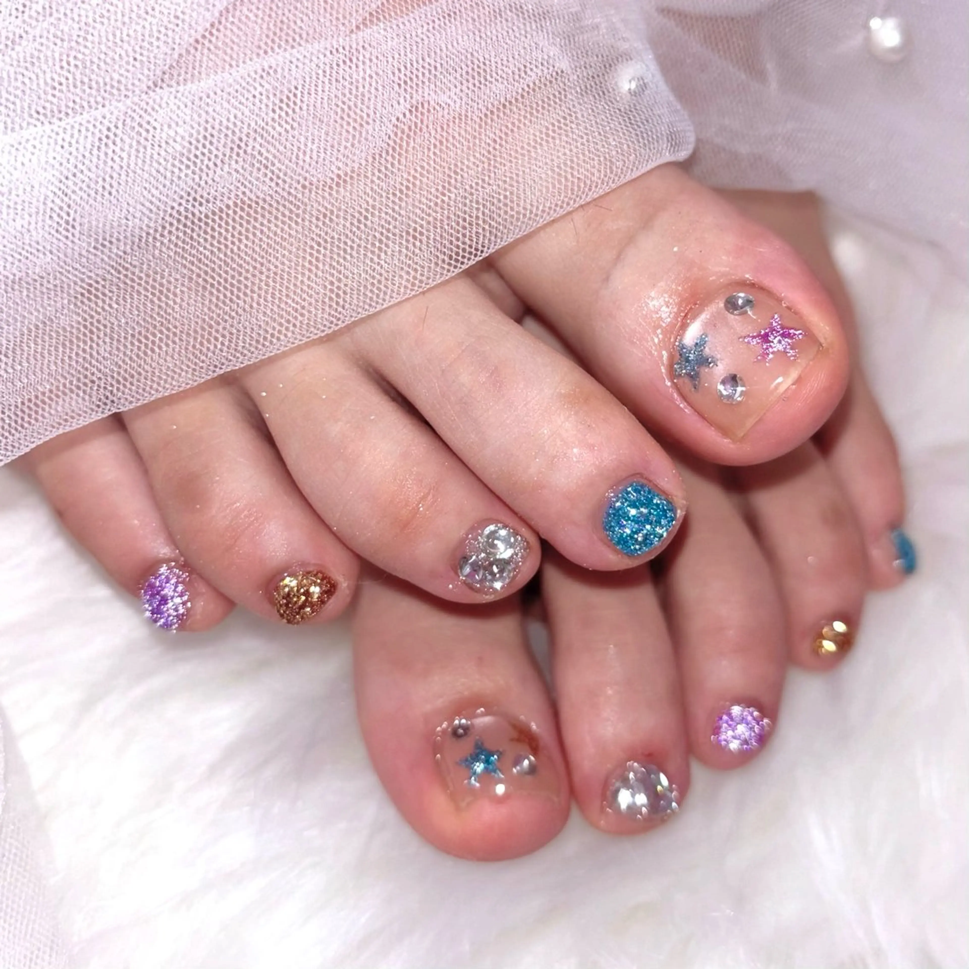 ネイル フラッシュネイル フットネイル マグネットネイル Noix nailのネイルデザイン