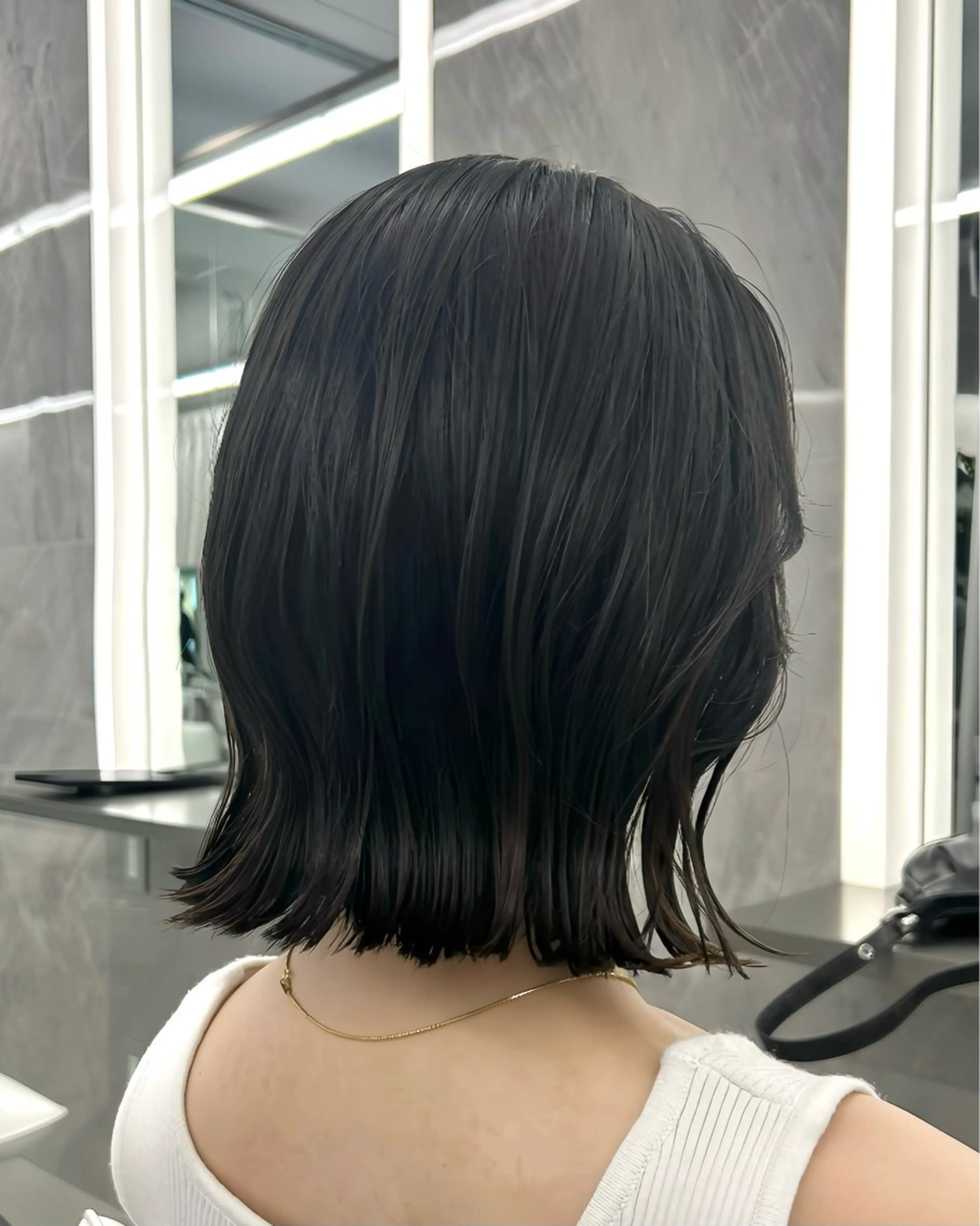 ミディアム 韓国顔まわり/前髪 /レイヤー/いつきのヘアスタイル