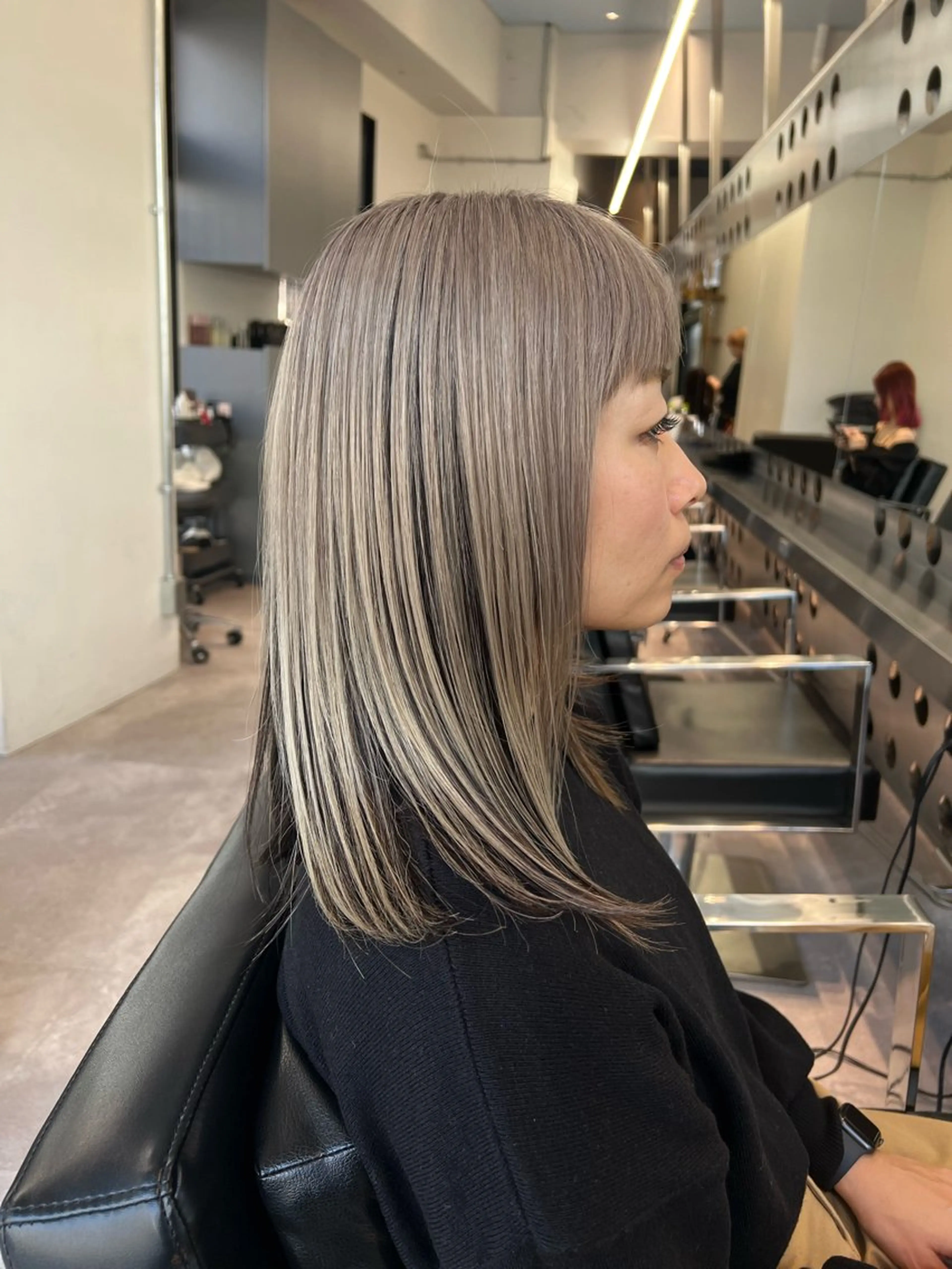 セミロング カラー 堀江 /木下椋麻のヘアスタイル