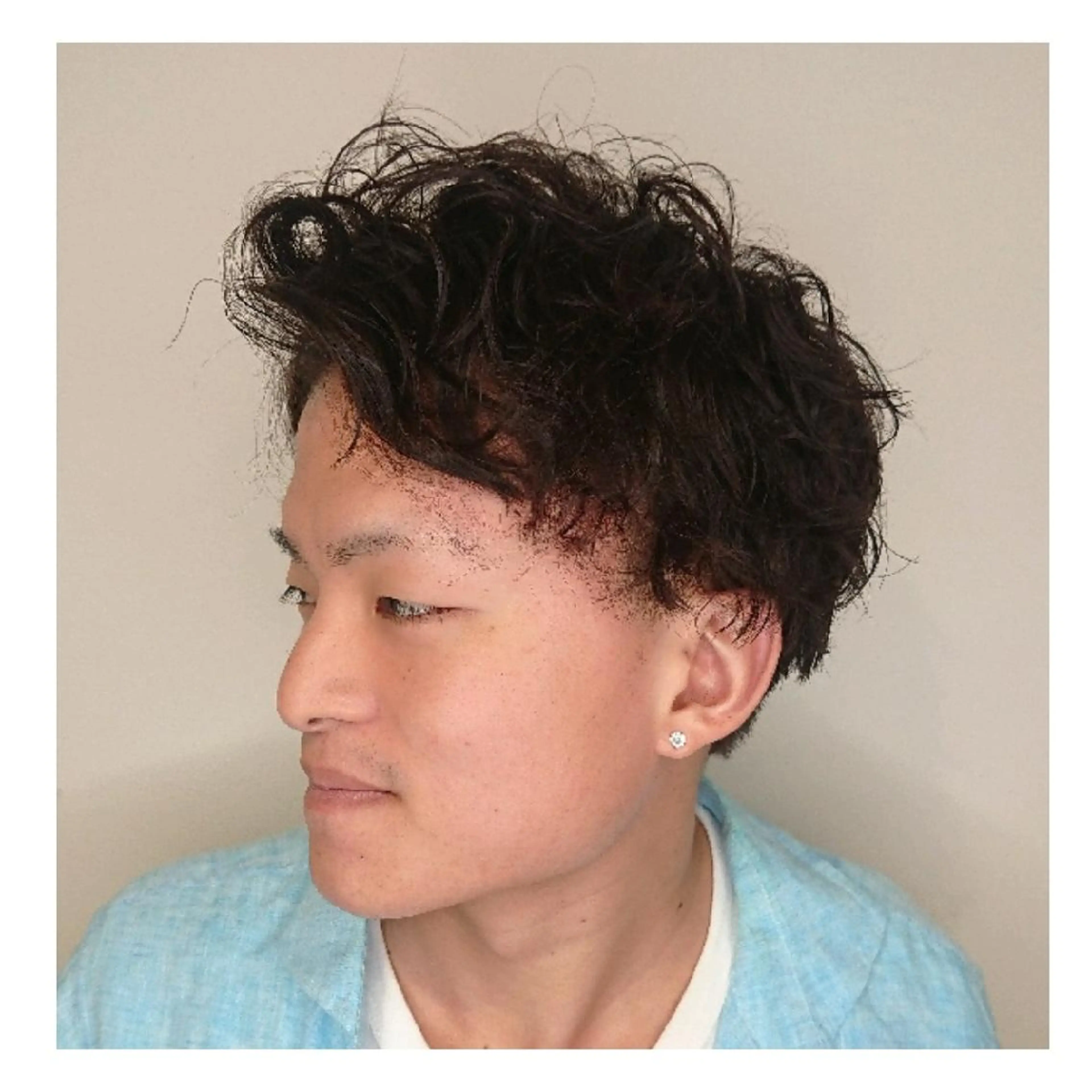 メンズ カラー パーマ ヘアアレンジ マッシュ メンズパーマ ブリーチ/ヘアケア/ 艶髪/イギチハルのヘアスタイル