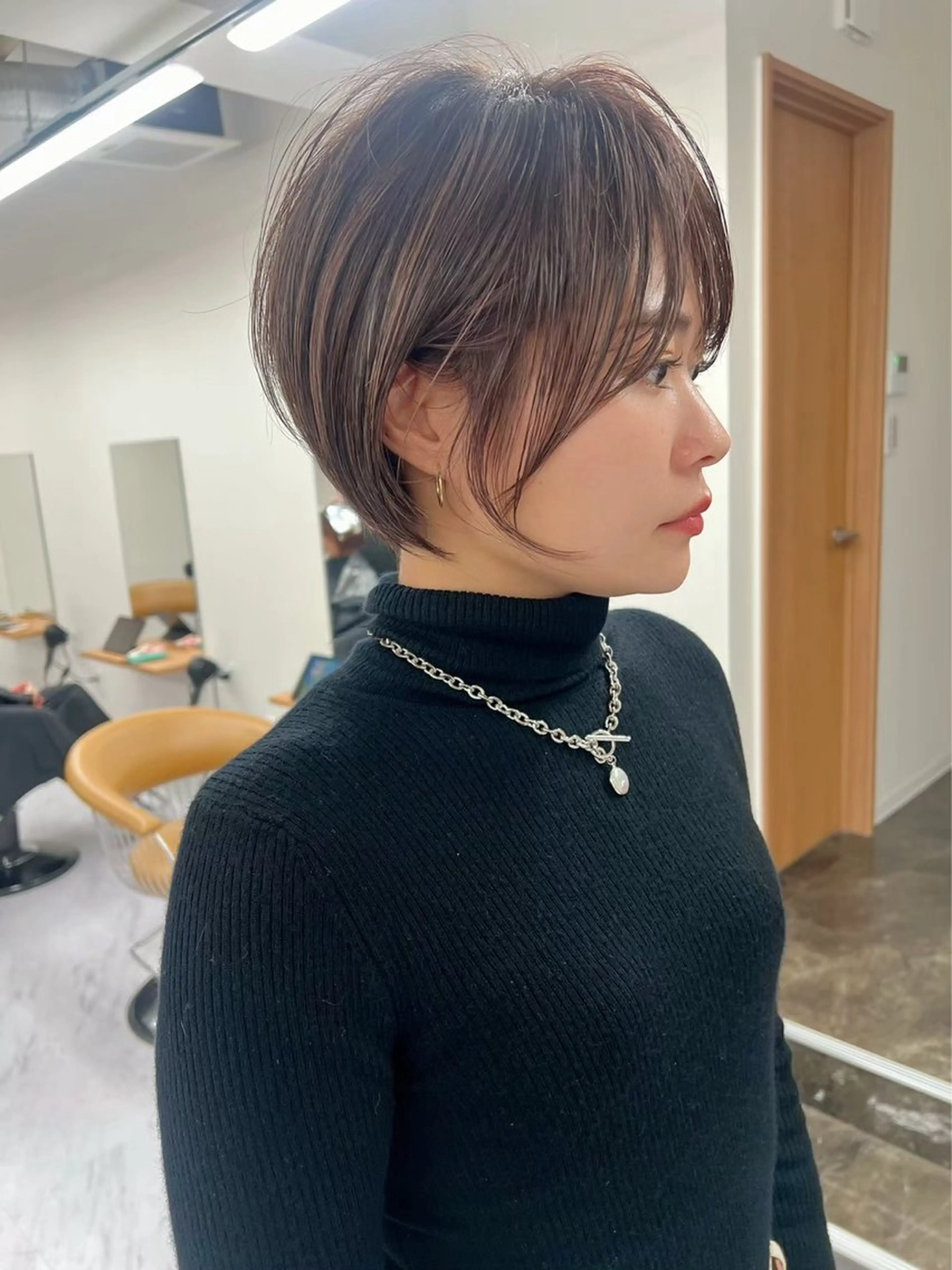 ショート カラー カット ヘアカラー ハイライトNo.1☆ ゆうのヘアスタイル