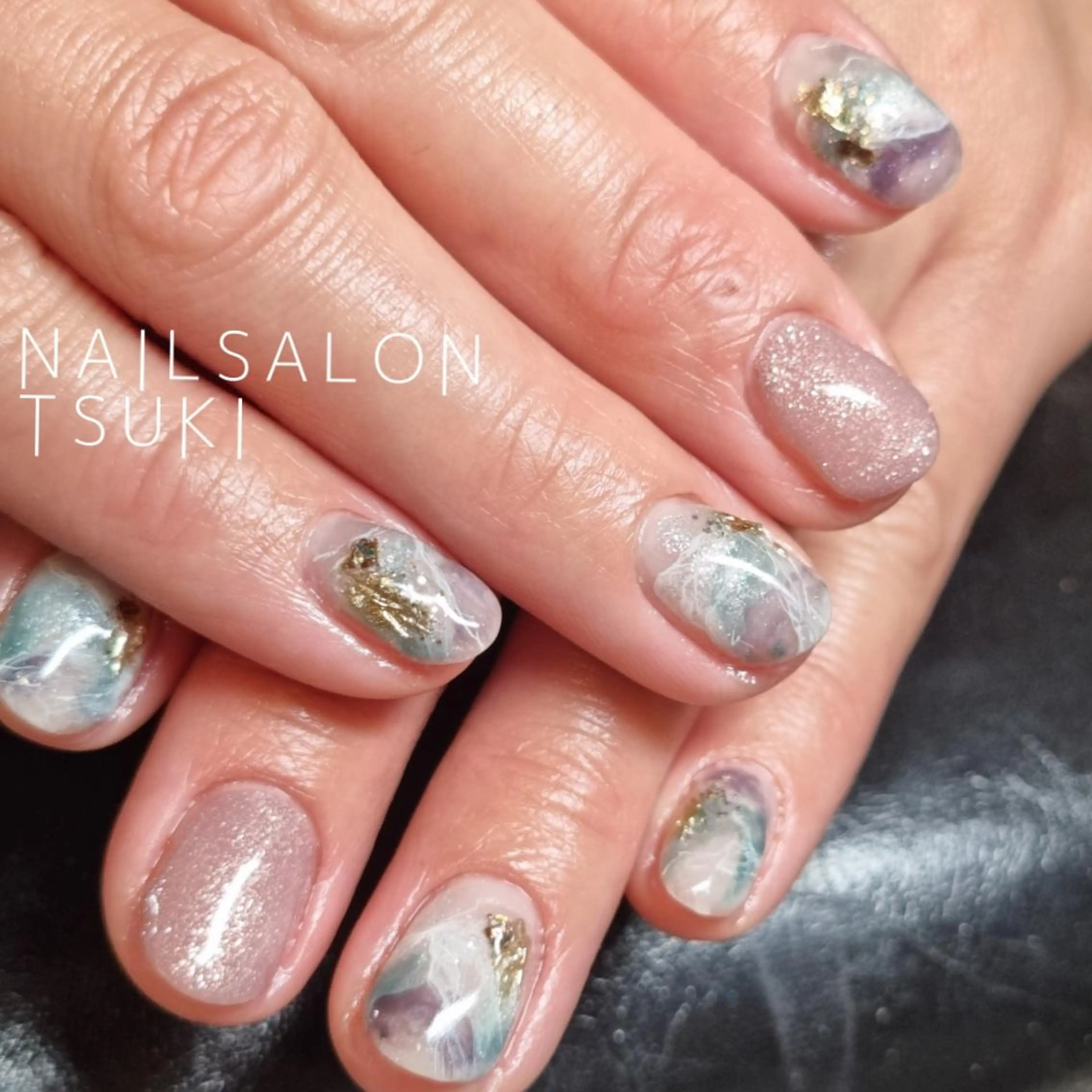 ネイル ジェルネイル ニュアンスネイル オフィスネイル パラジェル シンプルネイル ハンドネイル Tsuki.所属・Nailsalon Tsuki.のネイルデザイン