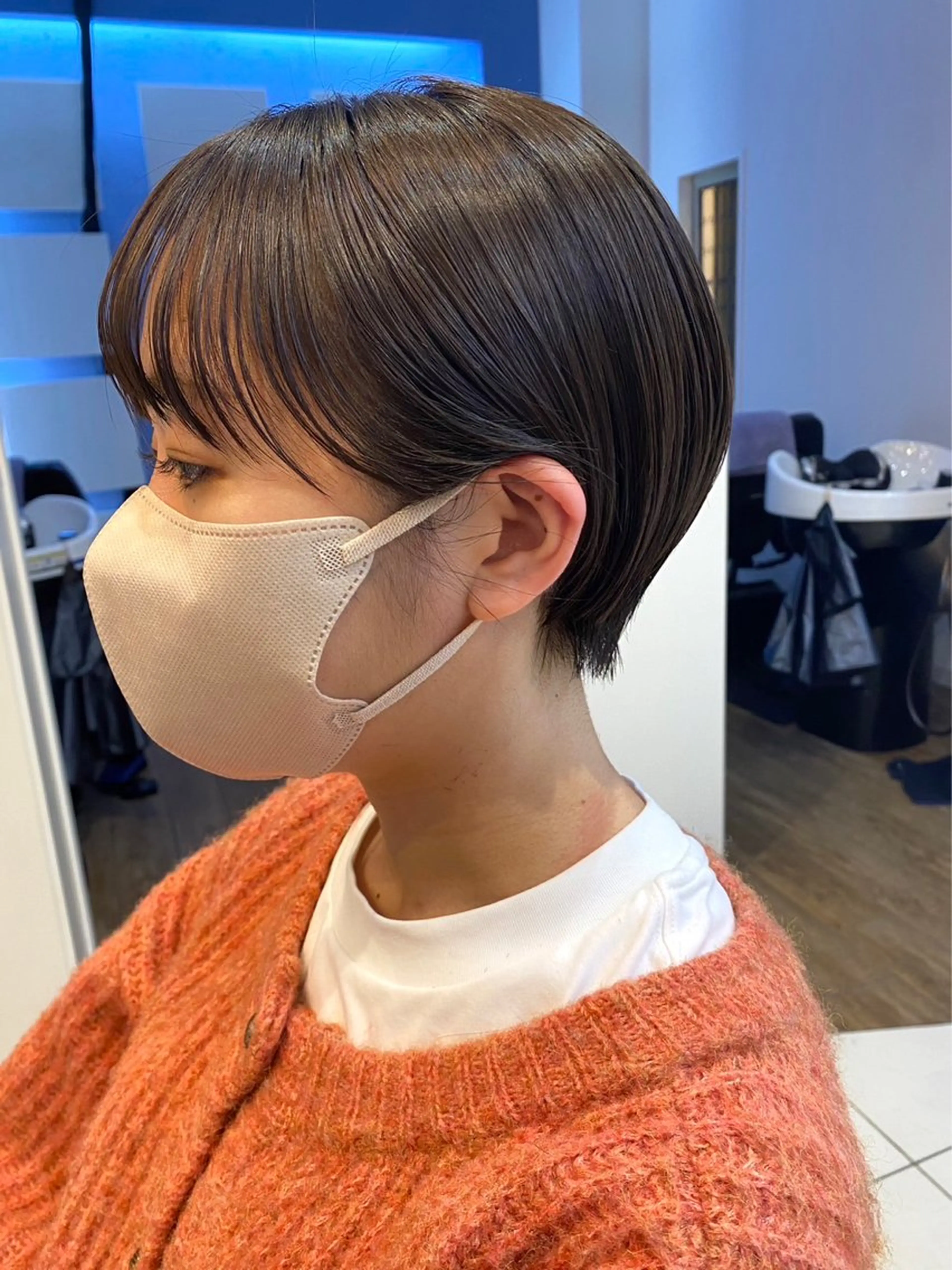 ショート mao♡ベージュ/ 顔周りカットのヘアスタイル