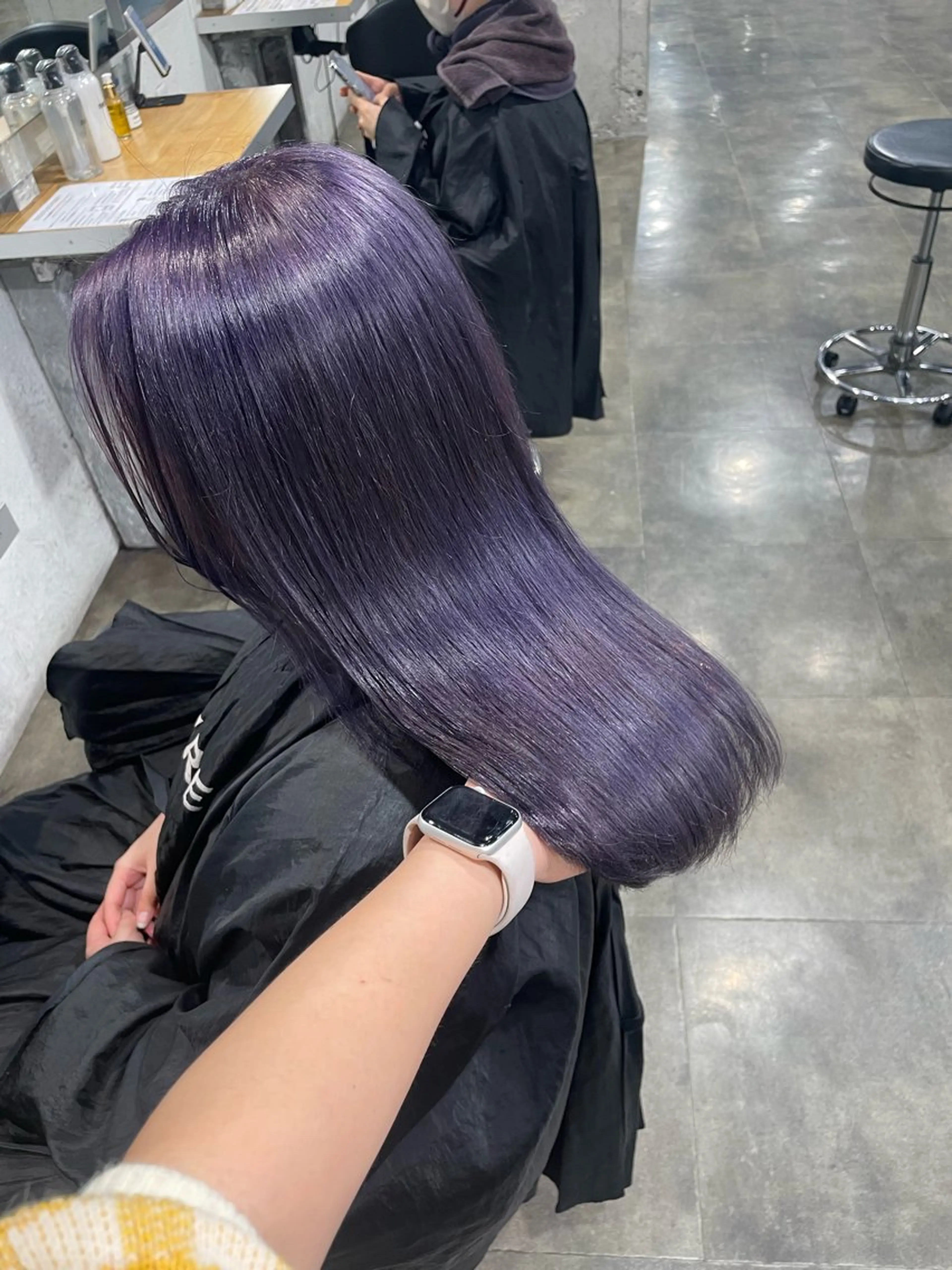 セミロング カラー ヘアカラー ハイトーン 横浜💞ミオのヘアスタイル