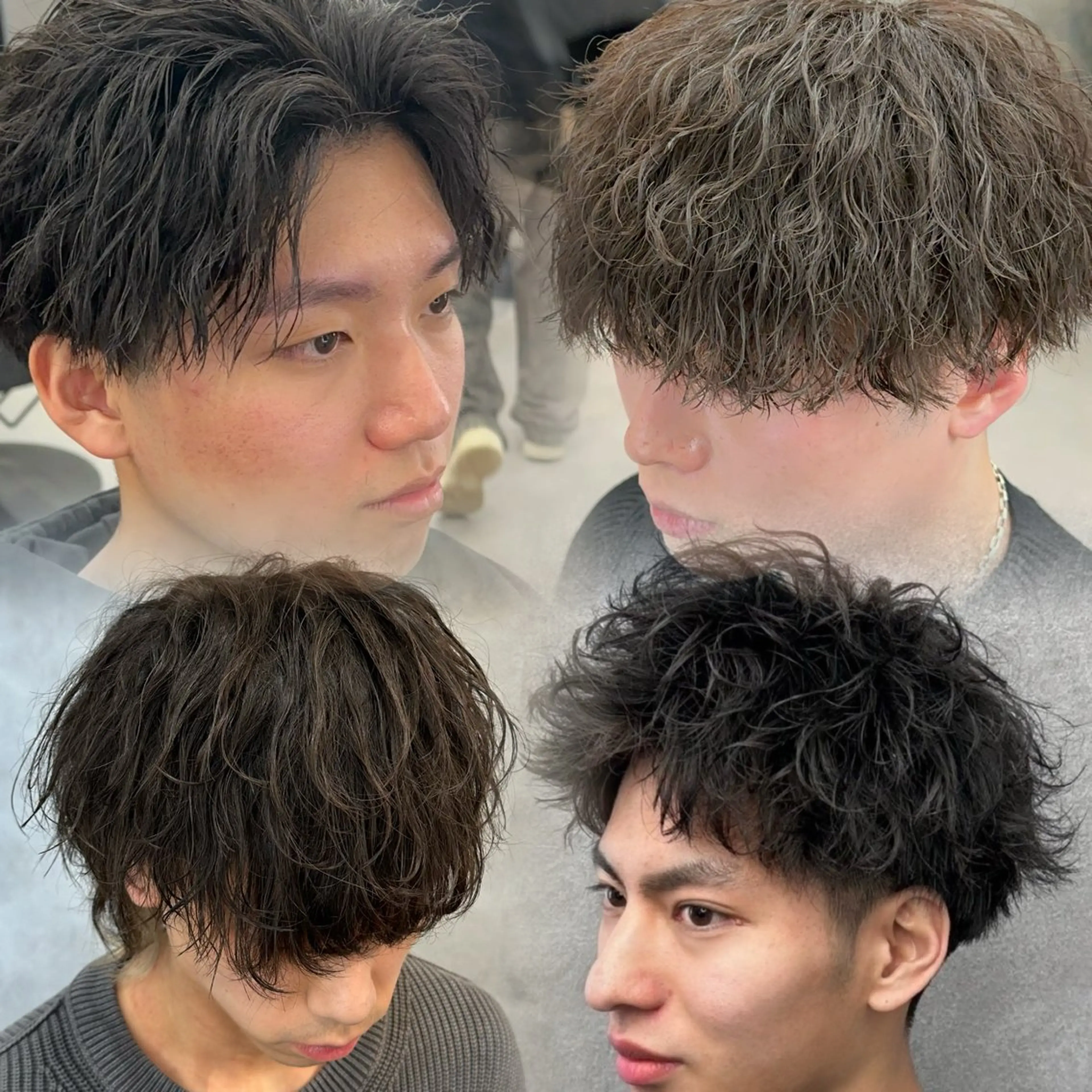 カラー パーマ メンズ カット パーマ 札幌美容室 /光👑のヘアスタイル