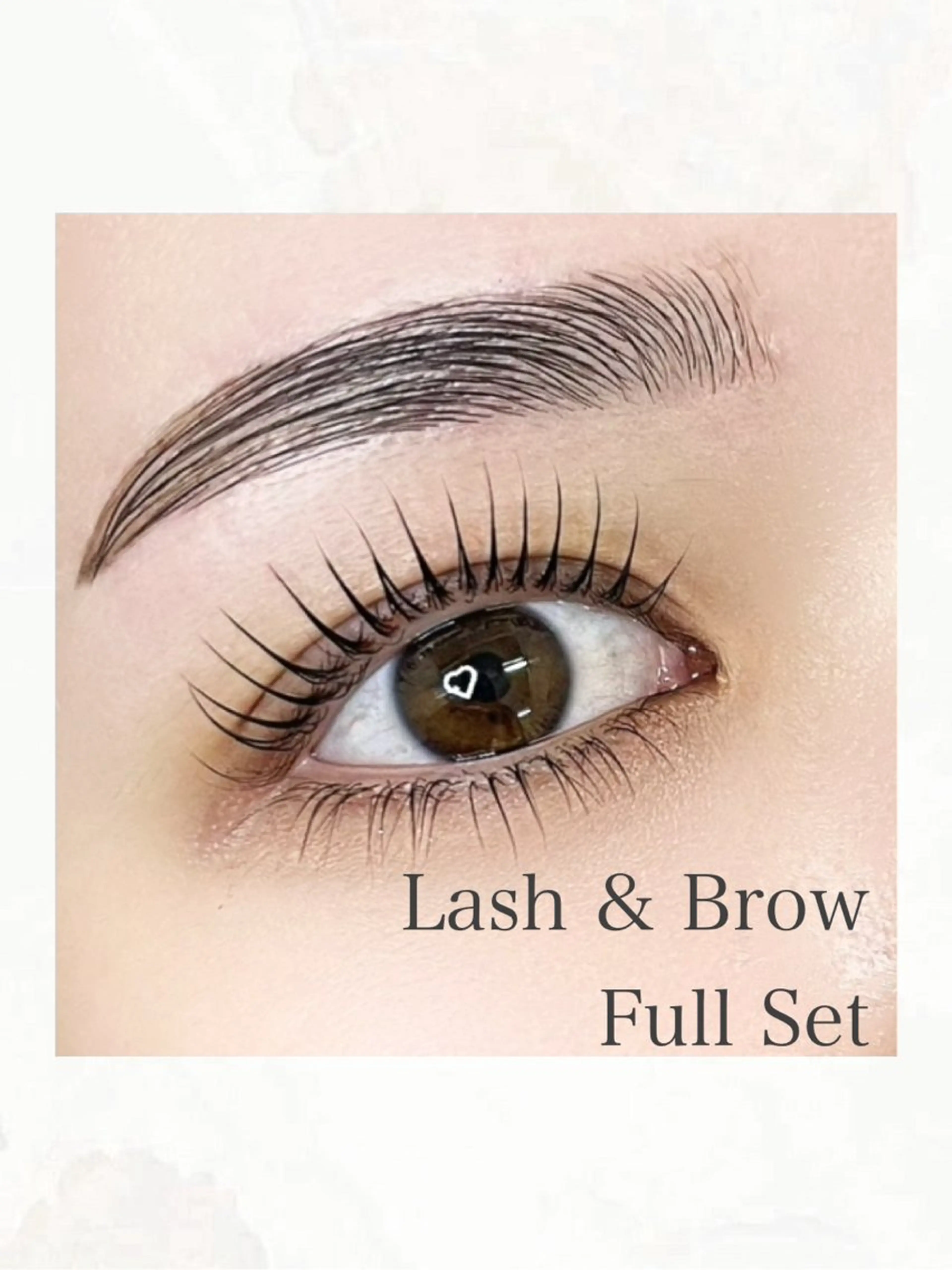 まつ毛パーマ上下+美眉スタイリング(毛流れ矯正+眉毛wax)の写真