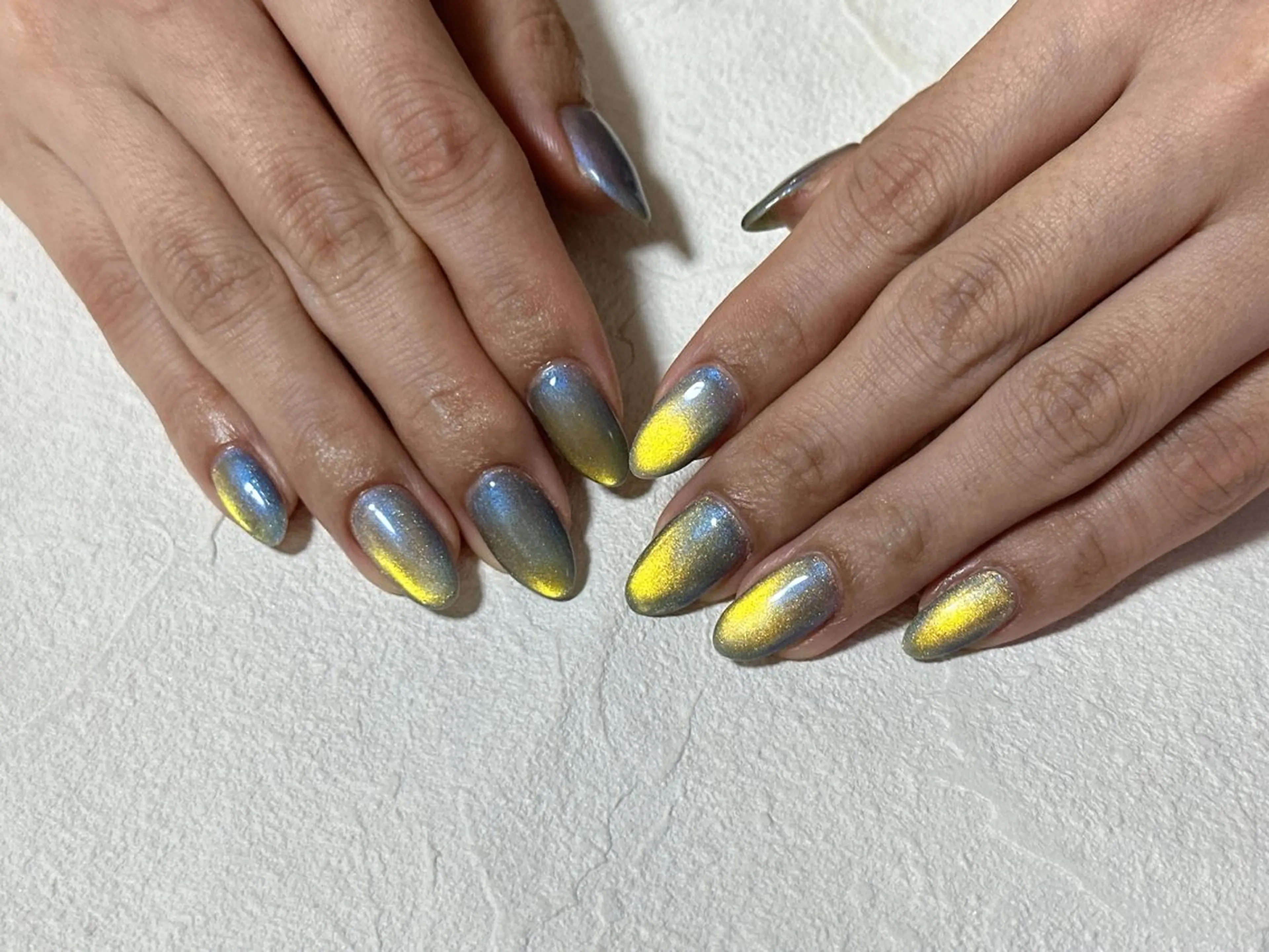 ネイル オーロラネイル フットネイル フレンチネイル ジェルネイル 韓国ネイル ハンドネイル Mogu nail 二子玉川のネイルデザイン