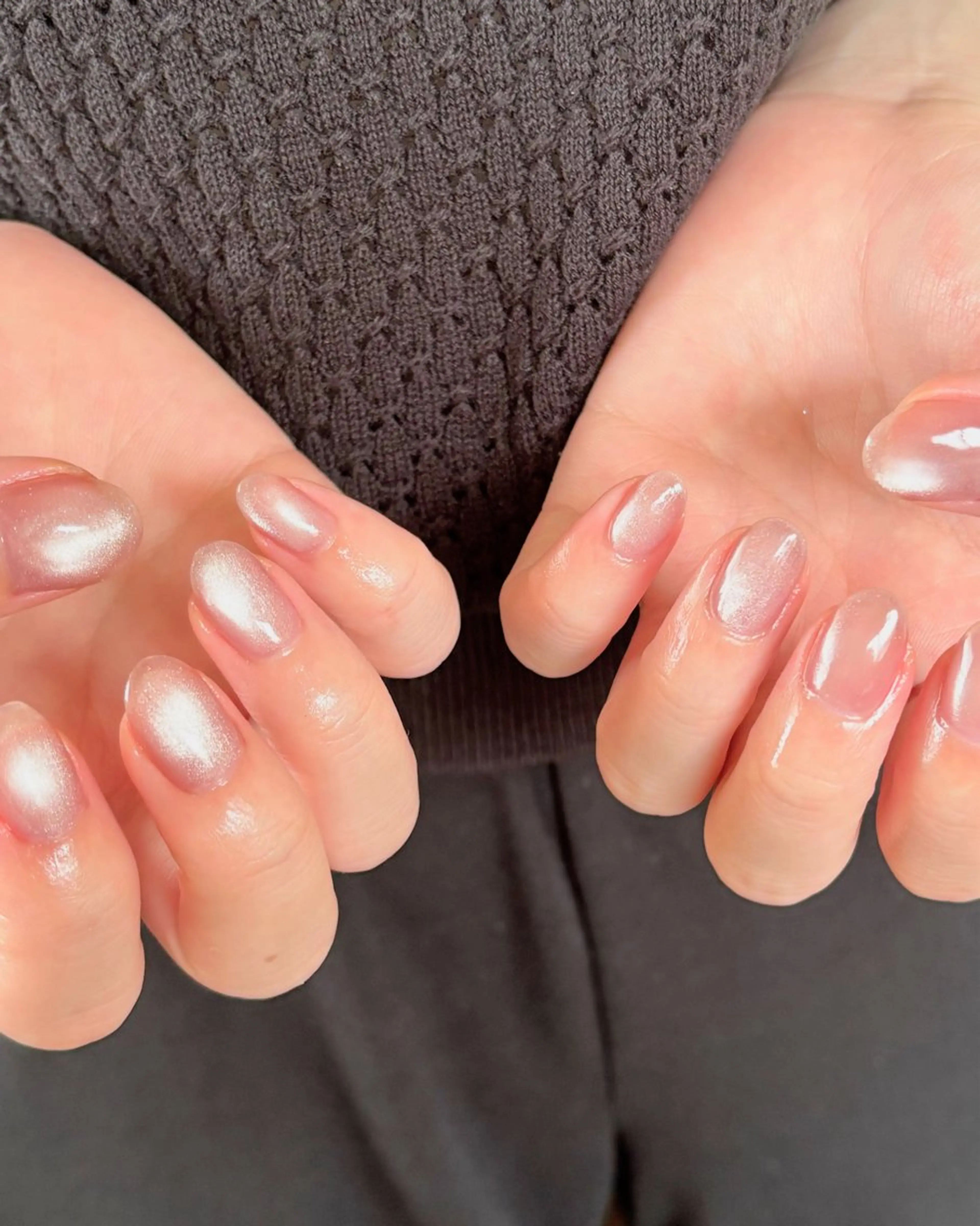 ネイル ジェルネイル キラキラネイル マグネットネイル ニュアンスネイル オフィスネイル ハンドネイル tamu nail 　金町のネイルデザイン