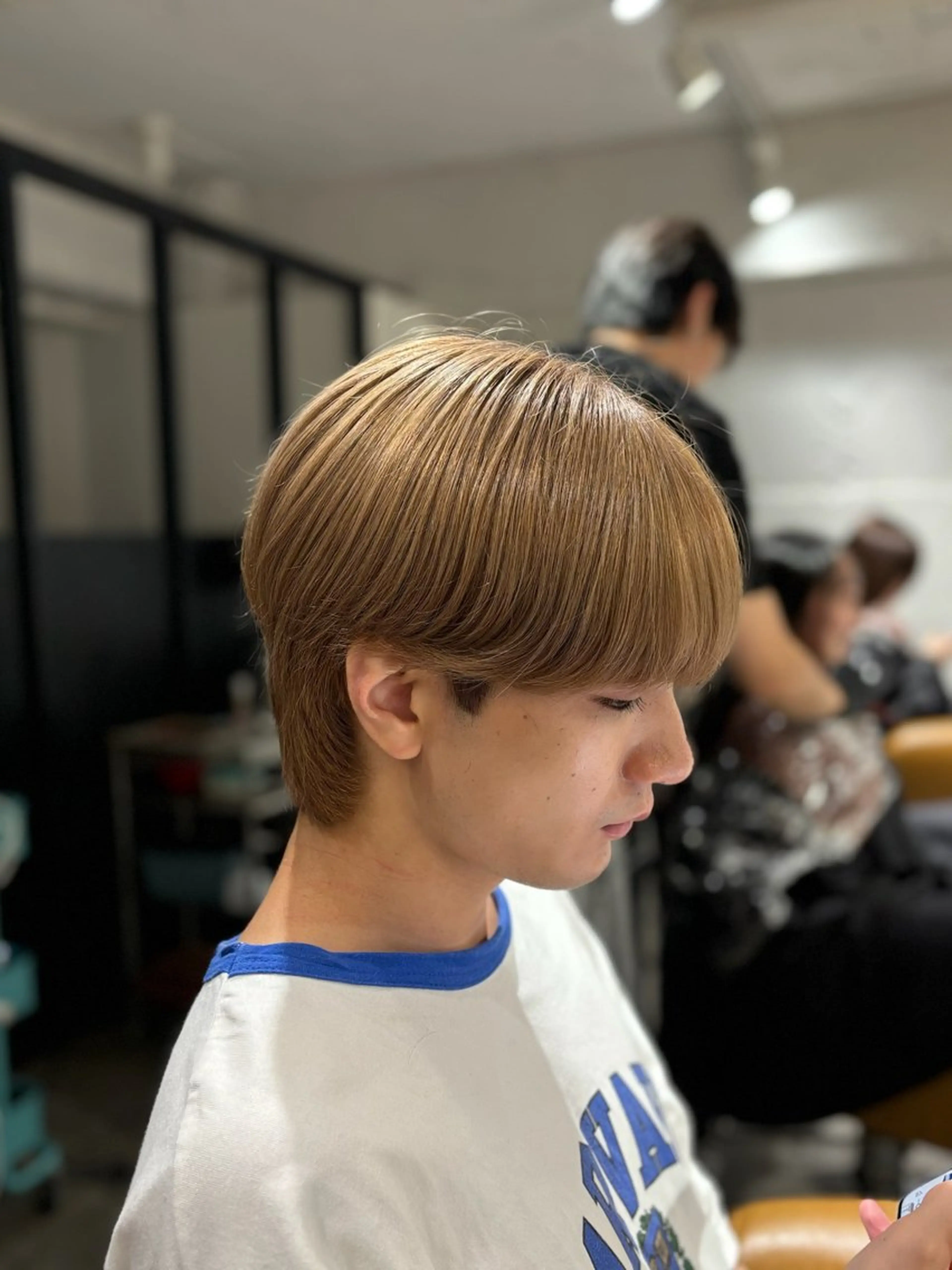 ショート カラー メンズ 韓国メンズヘア/ ダウンパーマ/歩夢のヘアスタイル