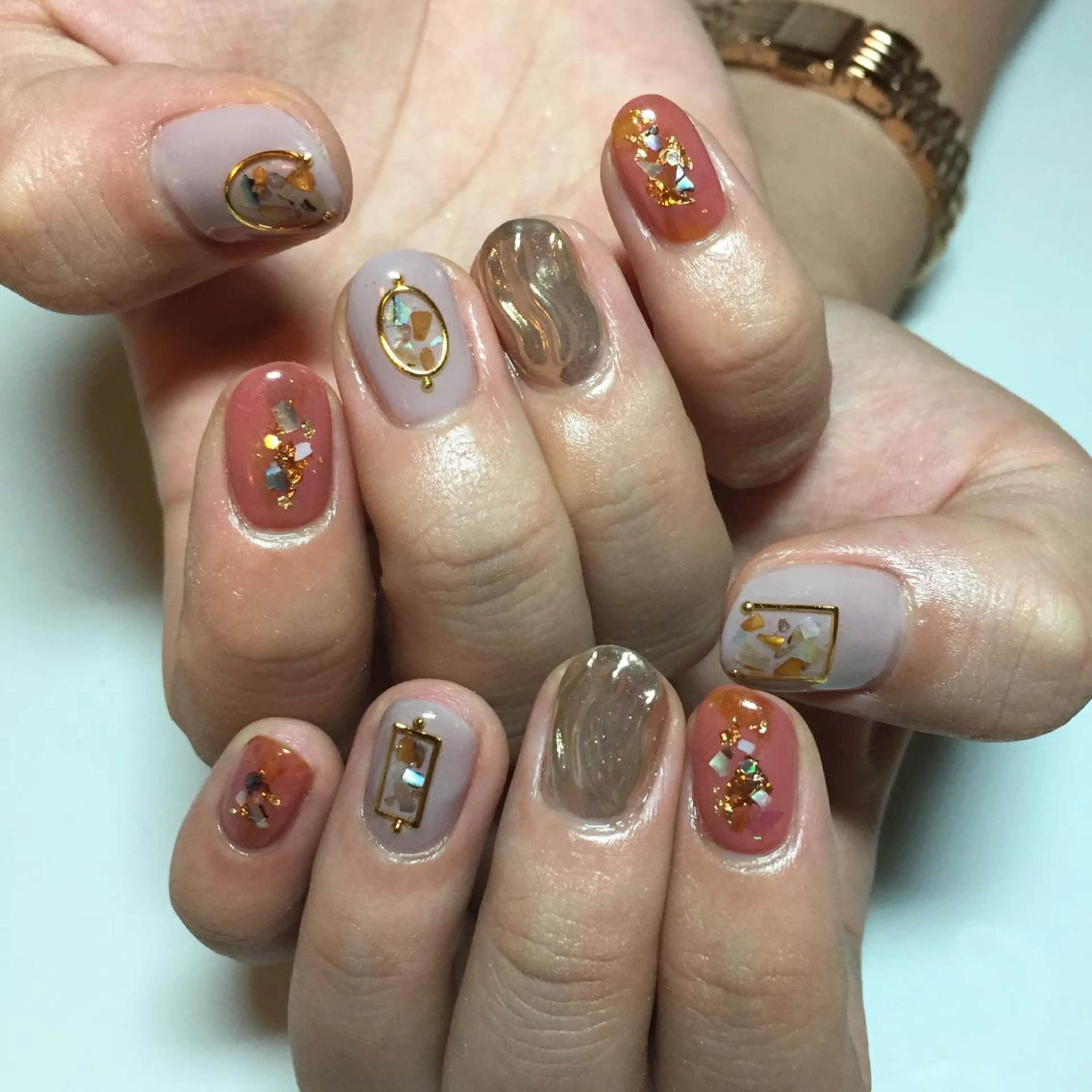 ネイル ニュアンスネイル g-up nail所属・米田 律子のネイルデザイン