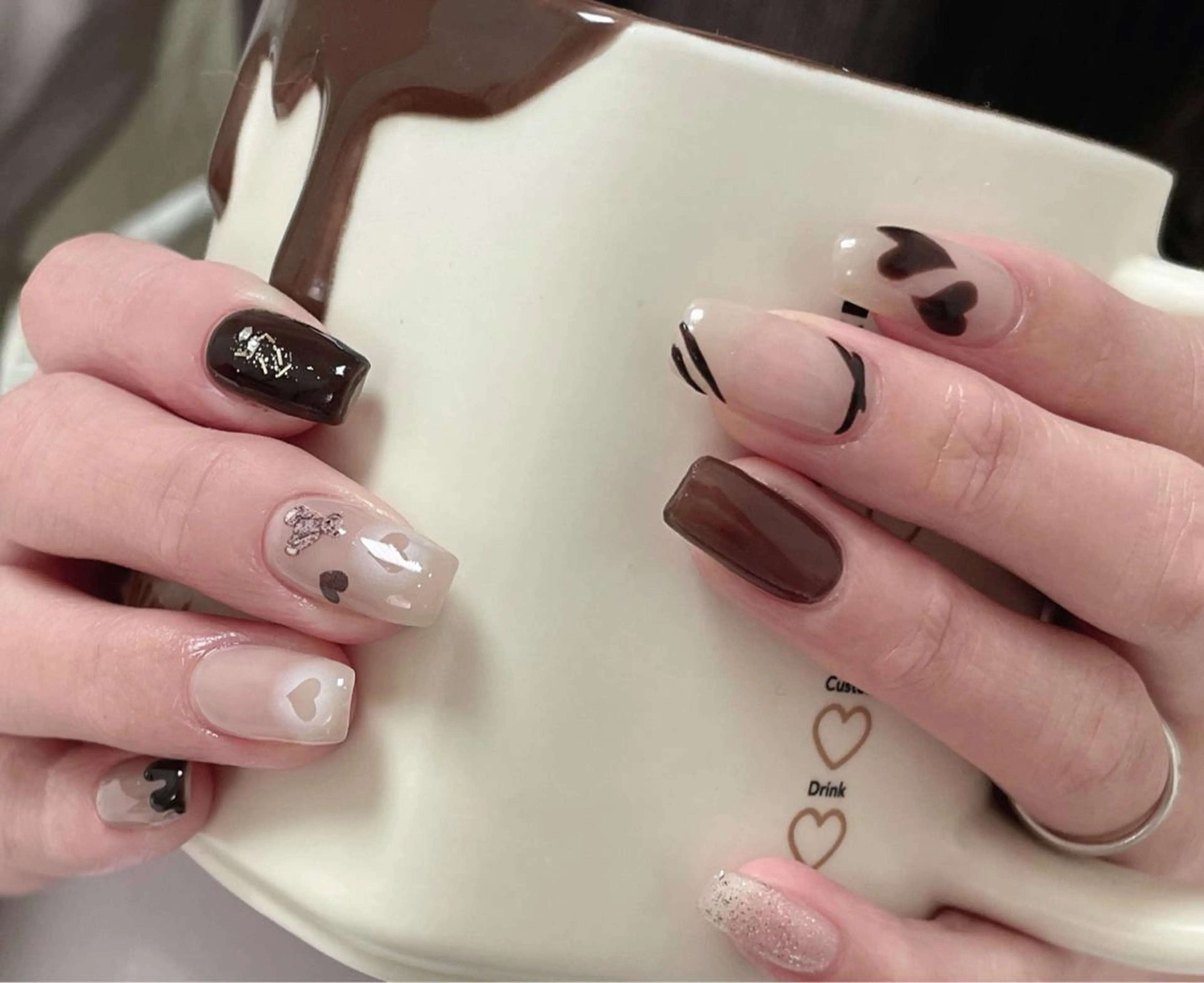 ネイル ホワイト ハンドネイル ＃ ｍｅのネイルデザイン