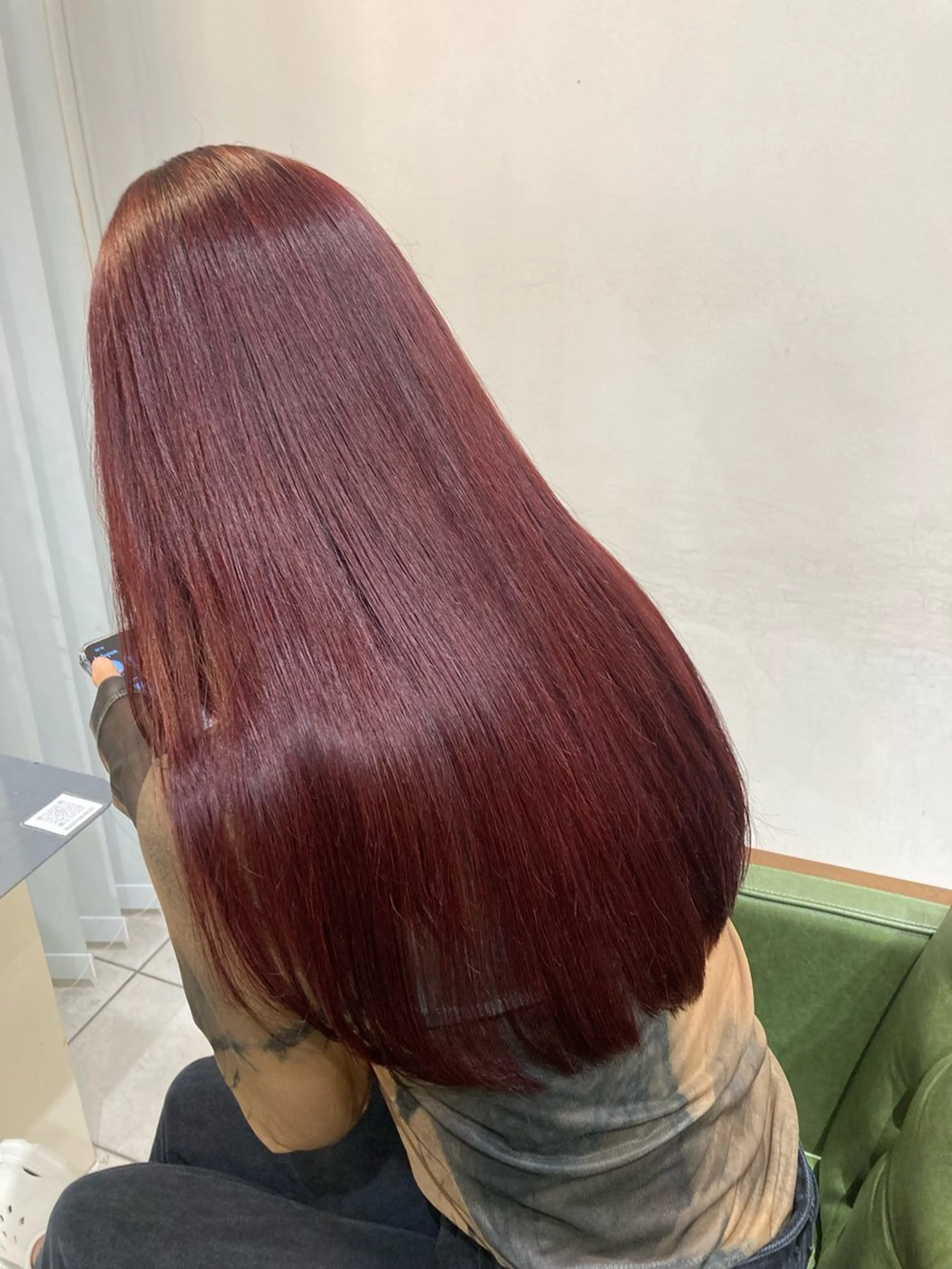 ロング カラー 津田 里菜のヘアスタイル