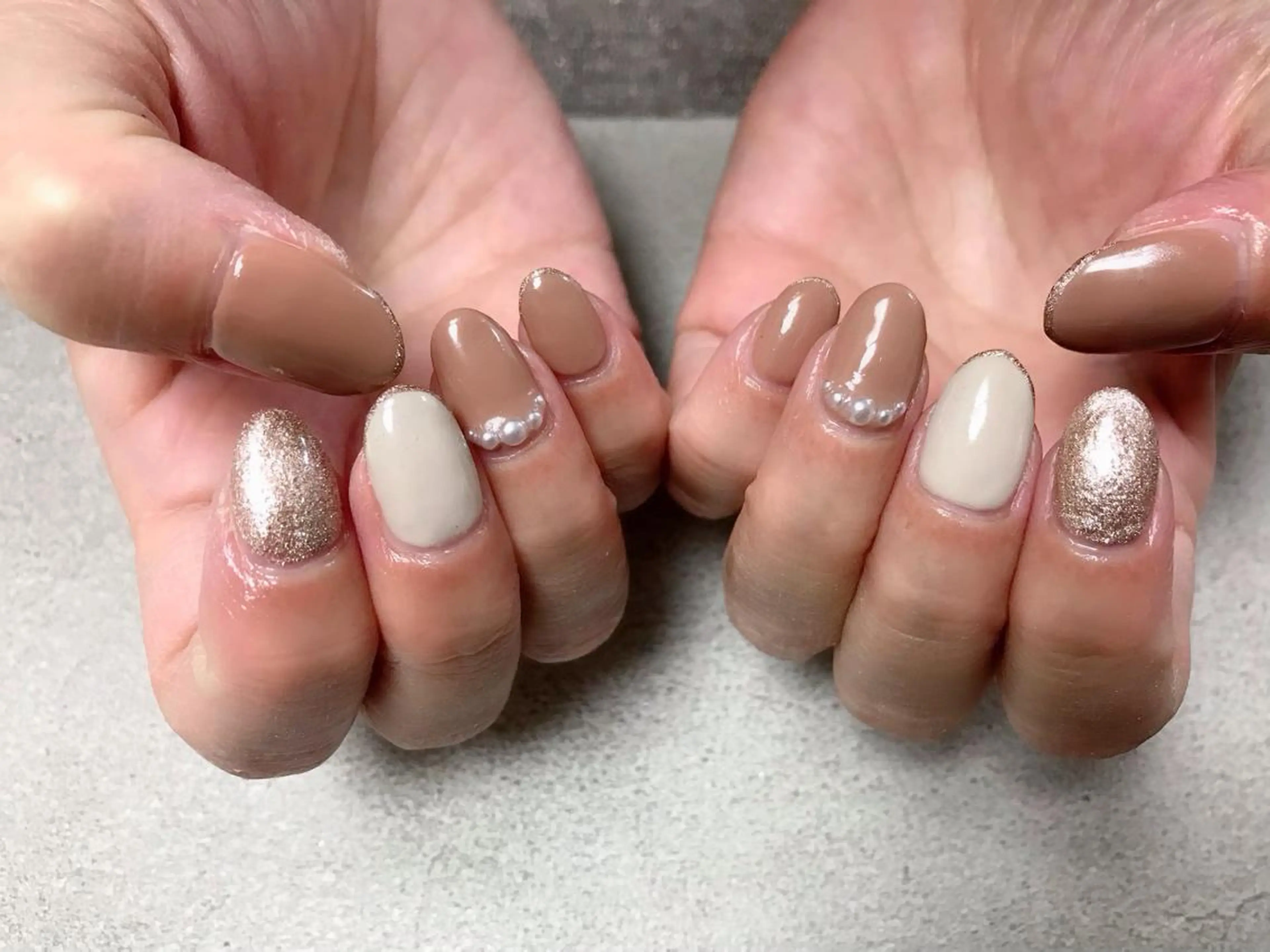 ネイル 冬ネイル クリスマス kikinail 溝の口のネイルデザイン