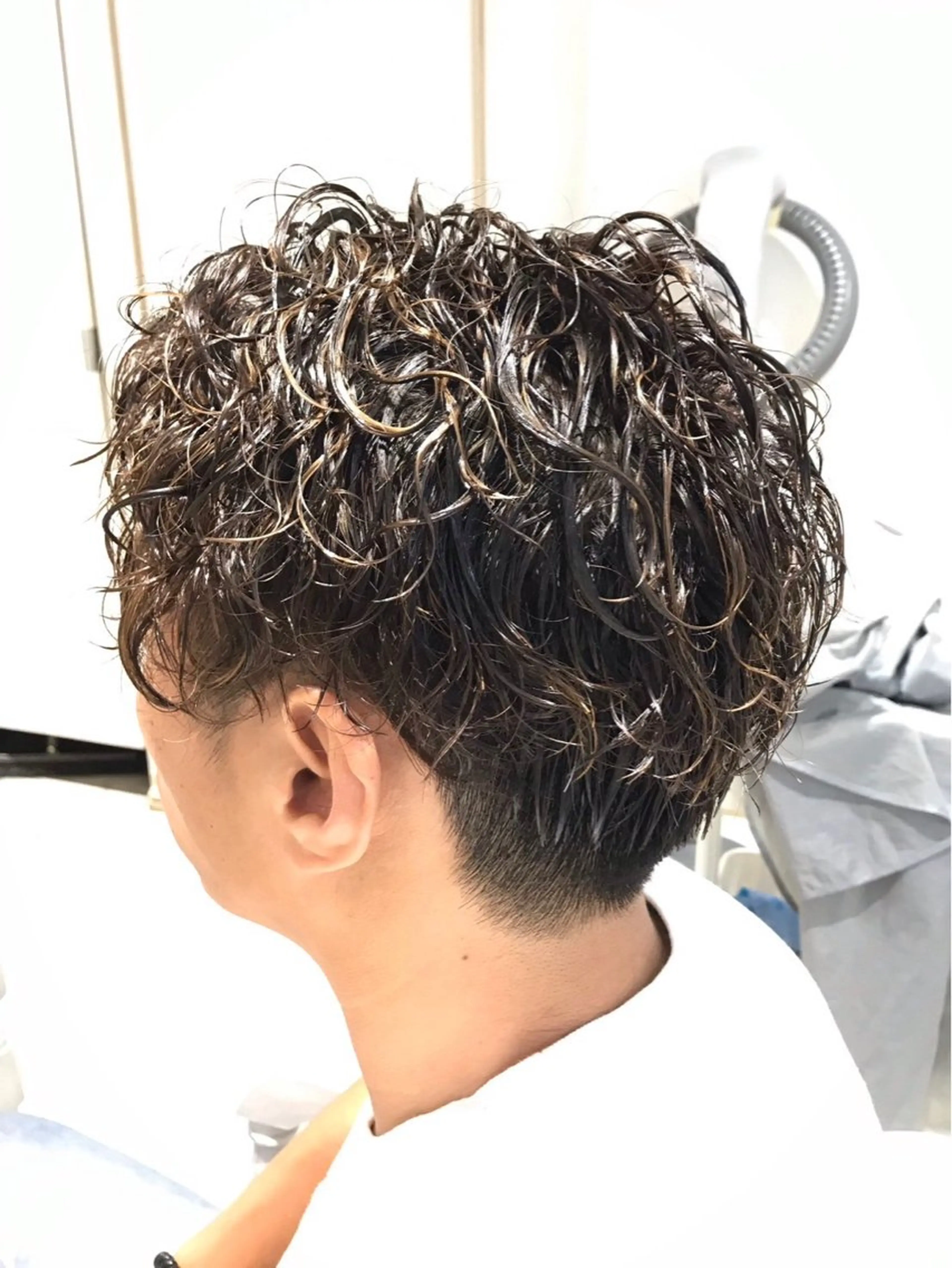 メンズ カット パーマ 浦野 龍太のヘアスタイル