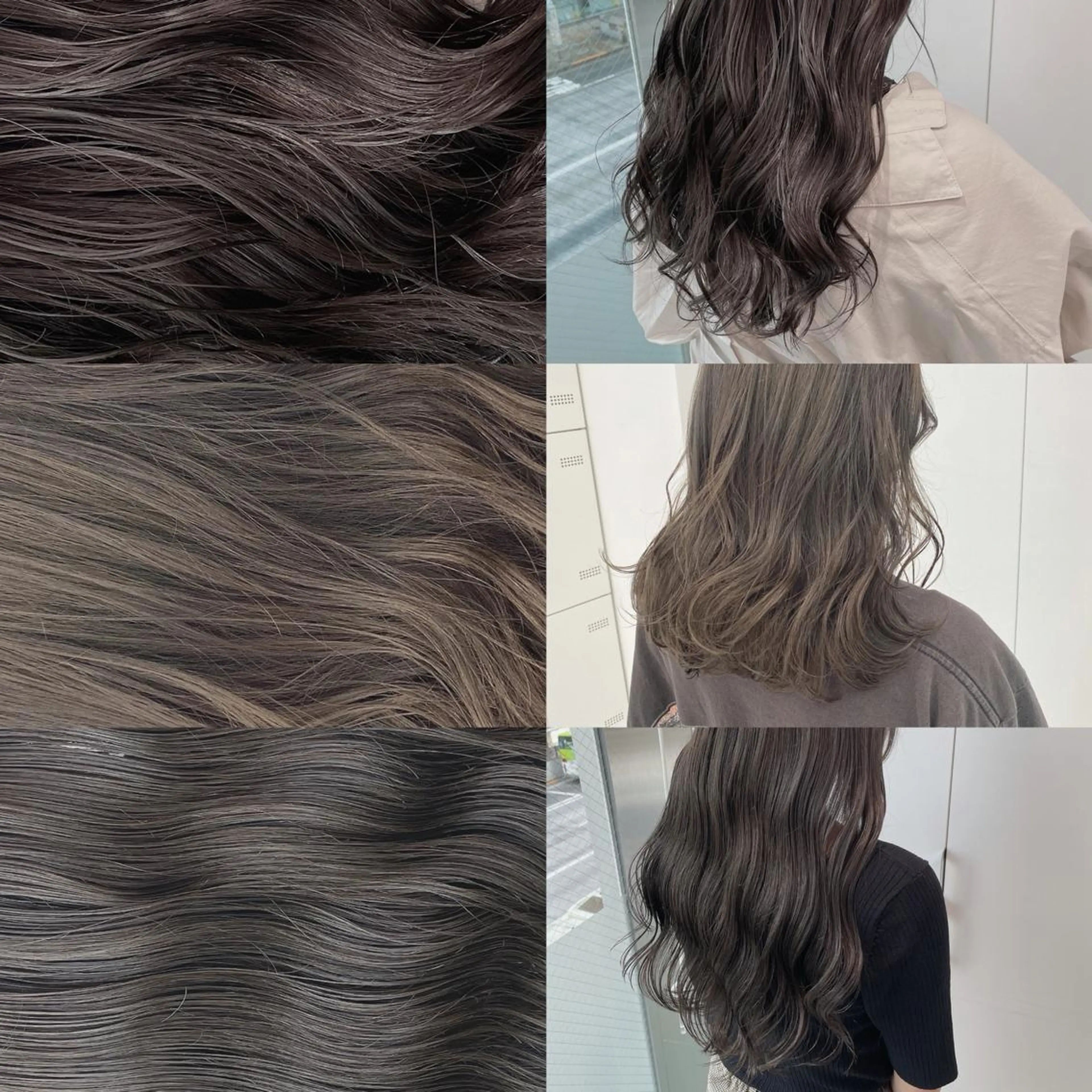 セミロング カラー ヘアアレンジ ネイル マツエク・マツパ 透明感カラー グレージュ ヘアカラー トリートメント ヘッドスパ ヘアセット ベージュグレージュ 💕しゅーじ💕のヘアスタイル