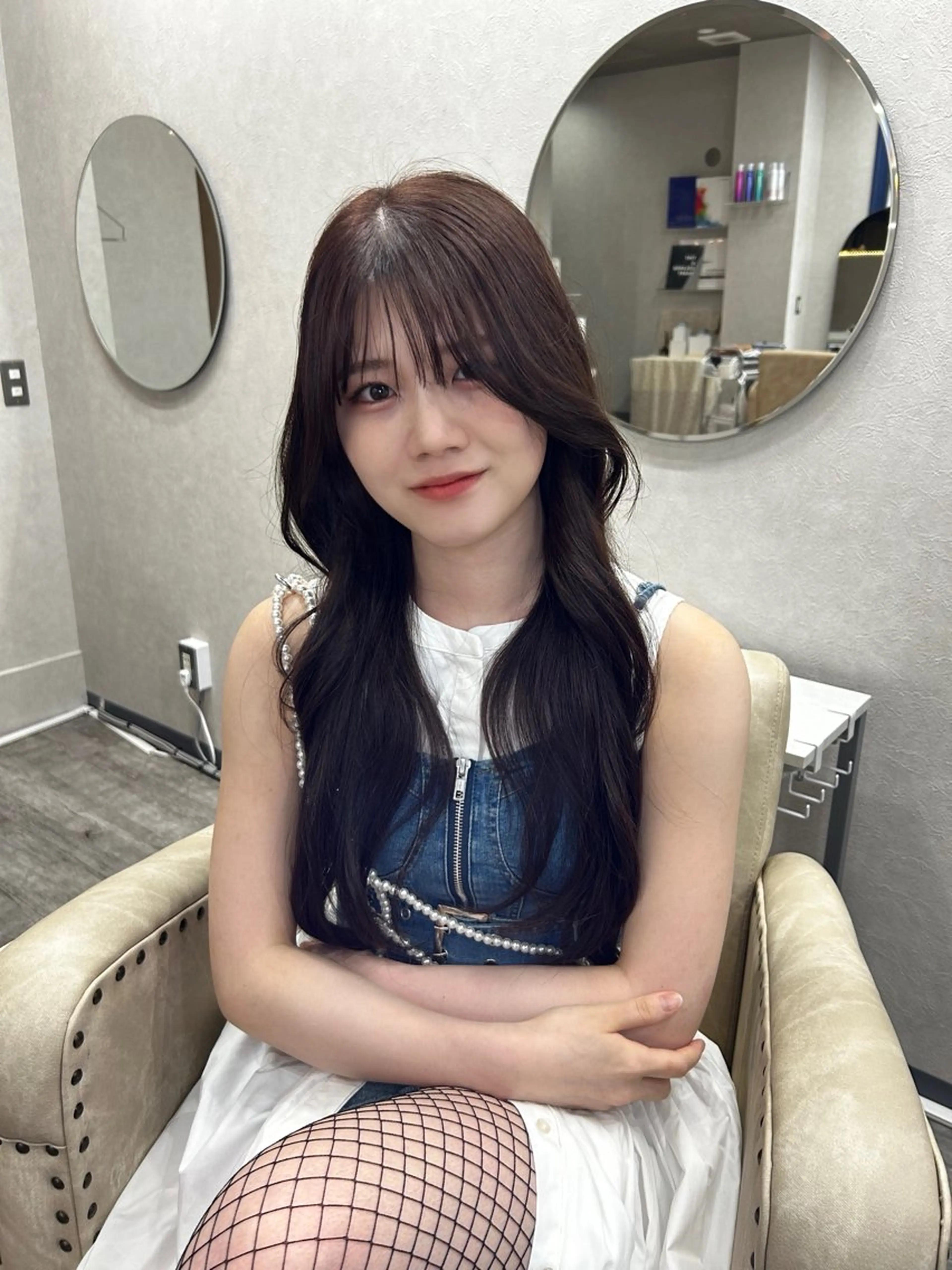 ロング Una並木坂　透明感カラー&髪質改善&韓国ヘア所属・モテ髪美容師♡ ひなたのヘアスタイル