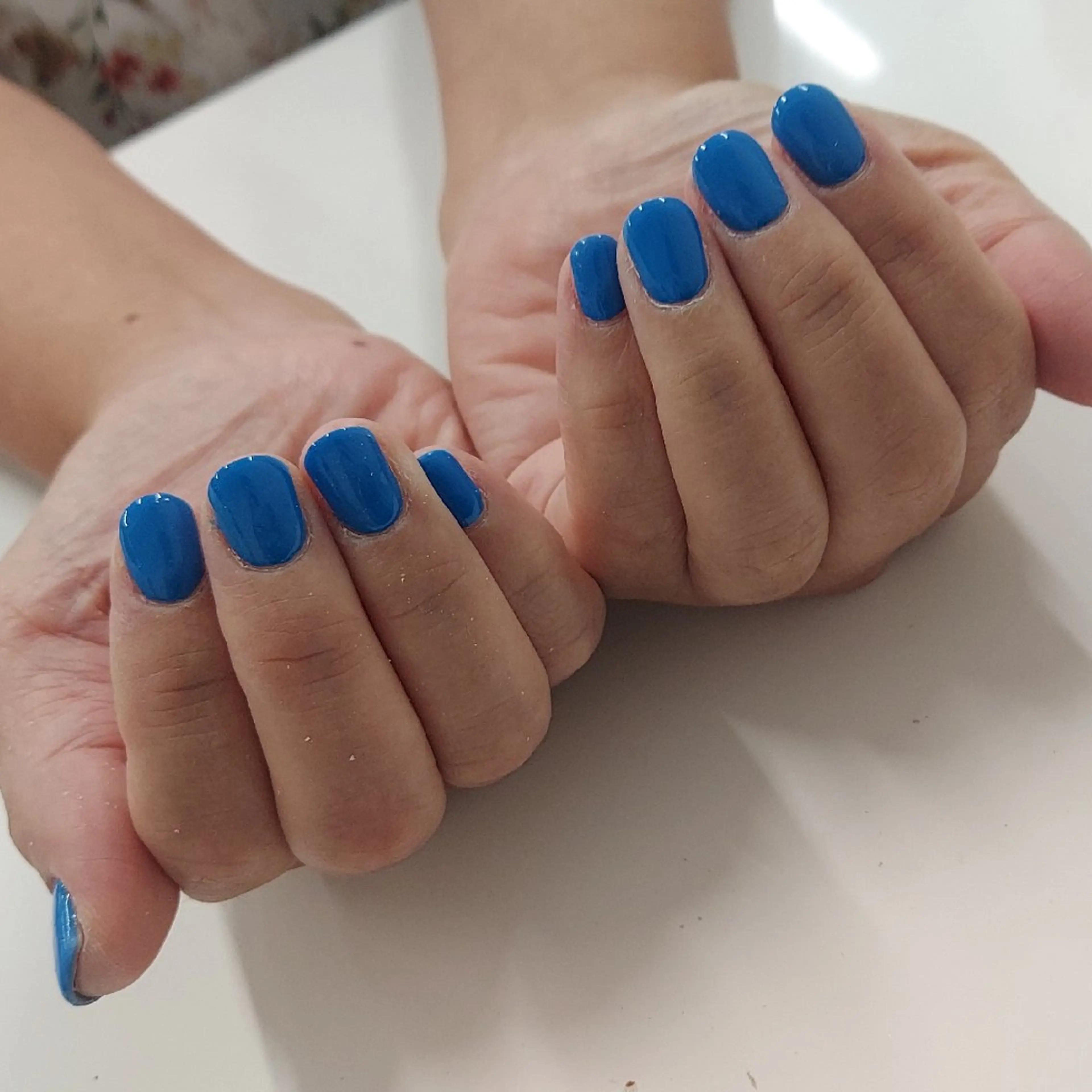 ネイル ブルー I.NAILS 布施店所属・I.NAILS布施店 Yamasakiのネイルデザイン