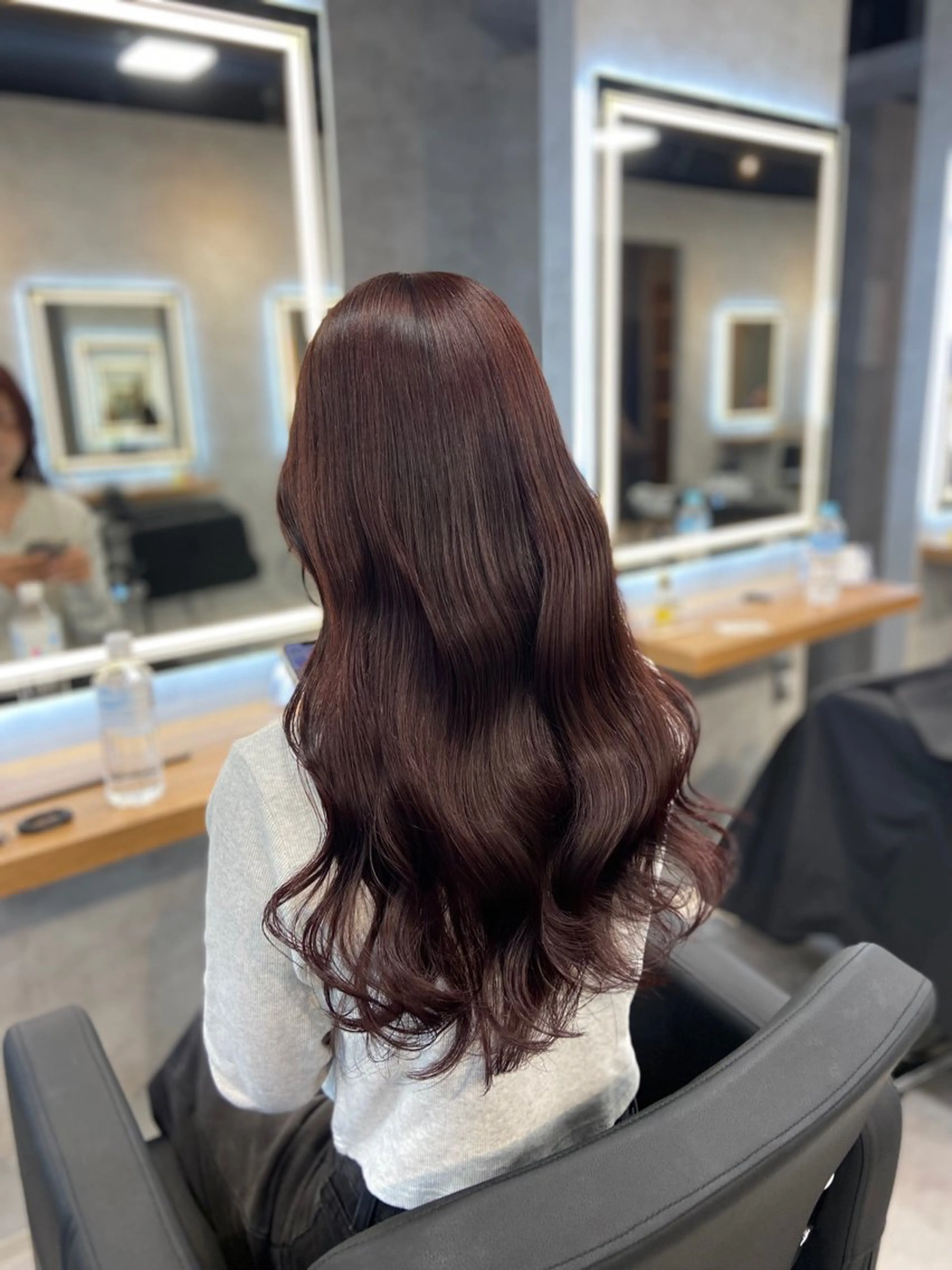 ロング カラー ヘアアレンジ ヘアカラー レイヤー×透明感カラ ーHAYATOのヘアスタイル