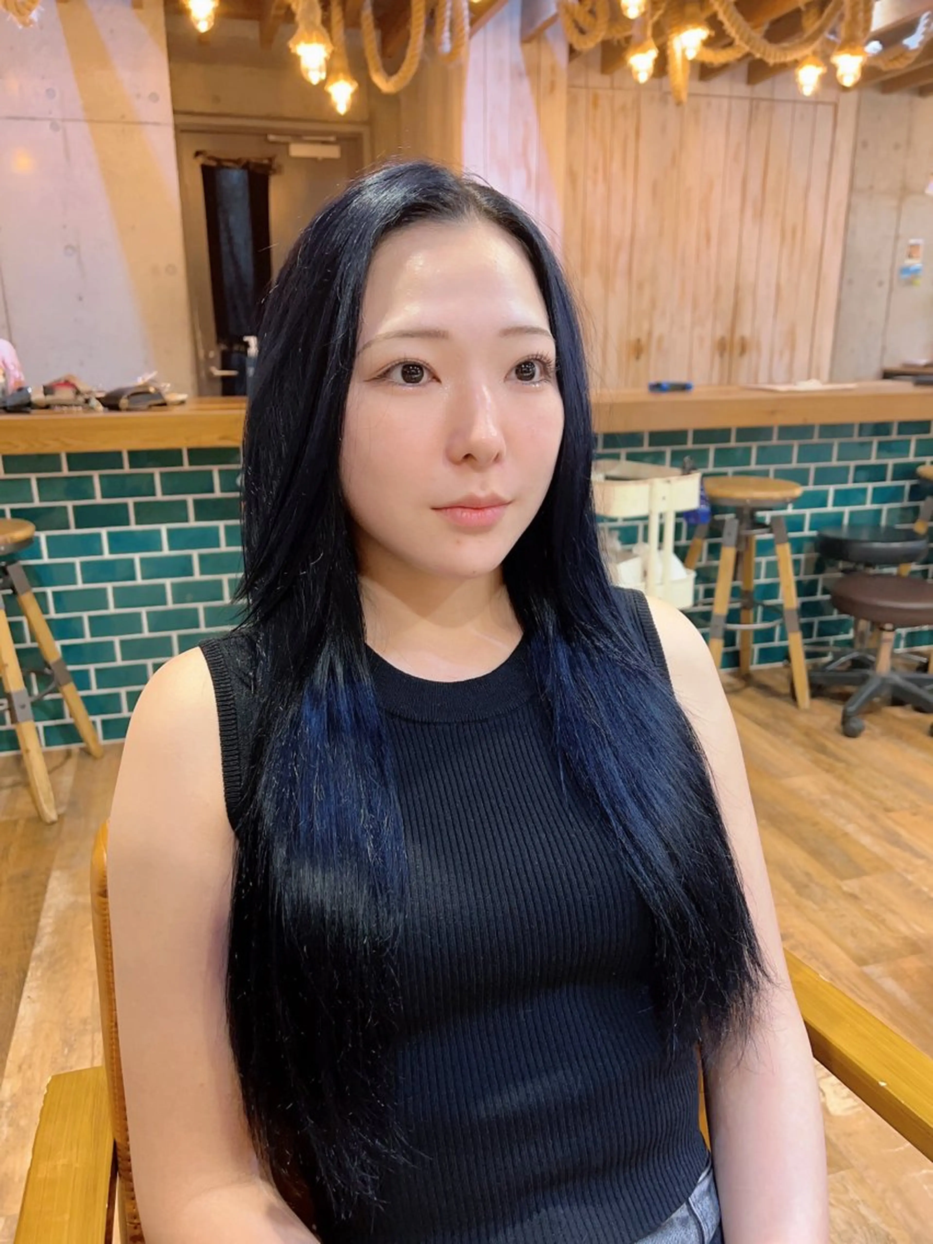 ロング カラー ヘアカラー トリートメント 🎨デザイン🥇 美髪・艶髪　日暮千敬のヘアスタイル