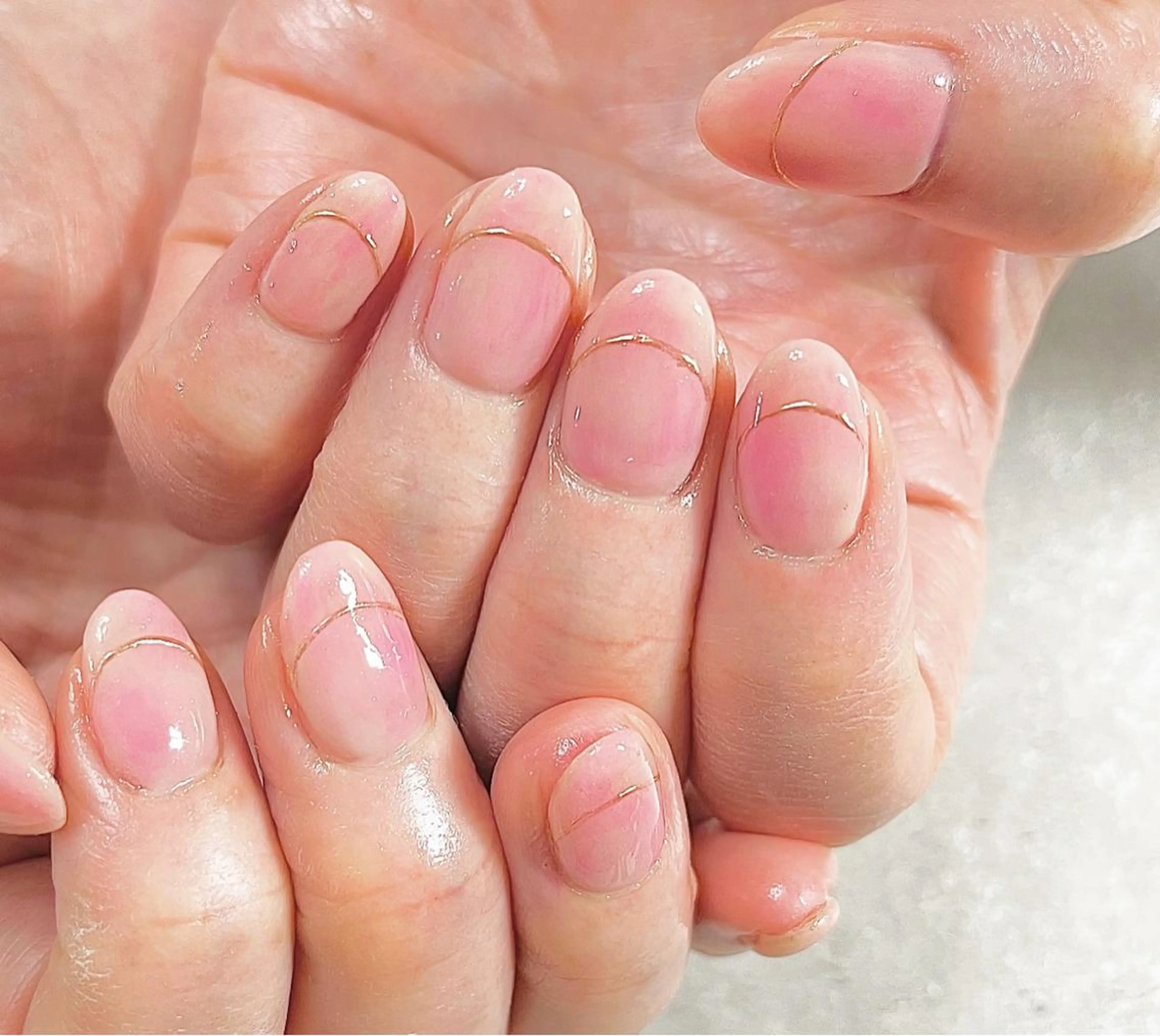 ネイル アートネイル ブラウン チークネイル ジェルネイル ハート nailsalonMIR所属・ネイルサロン ミールのネイルデザイン