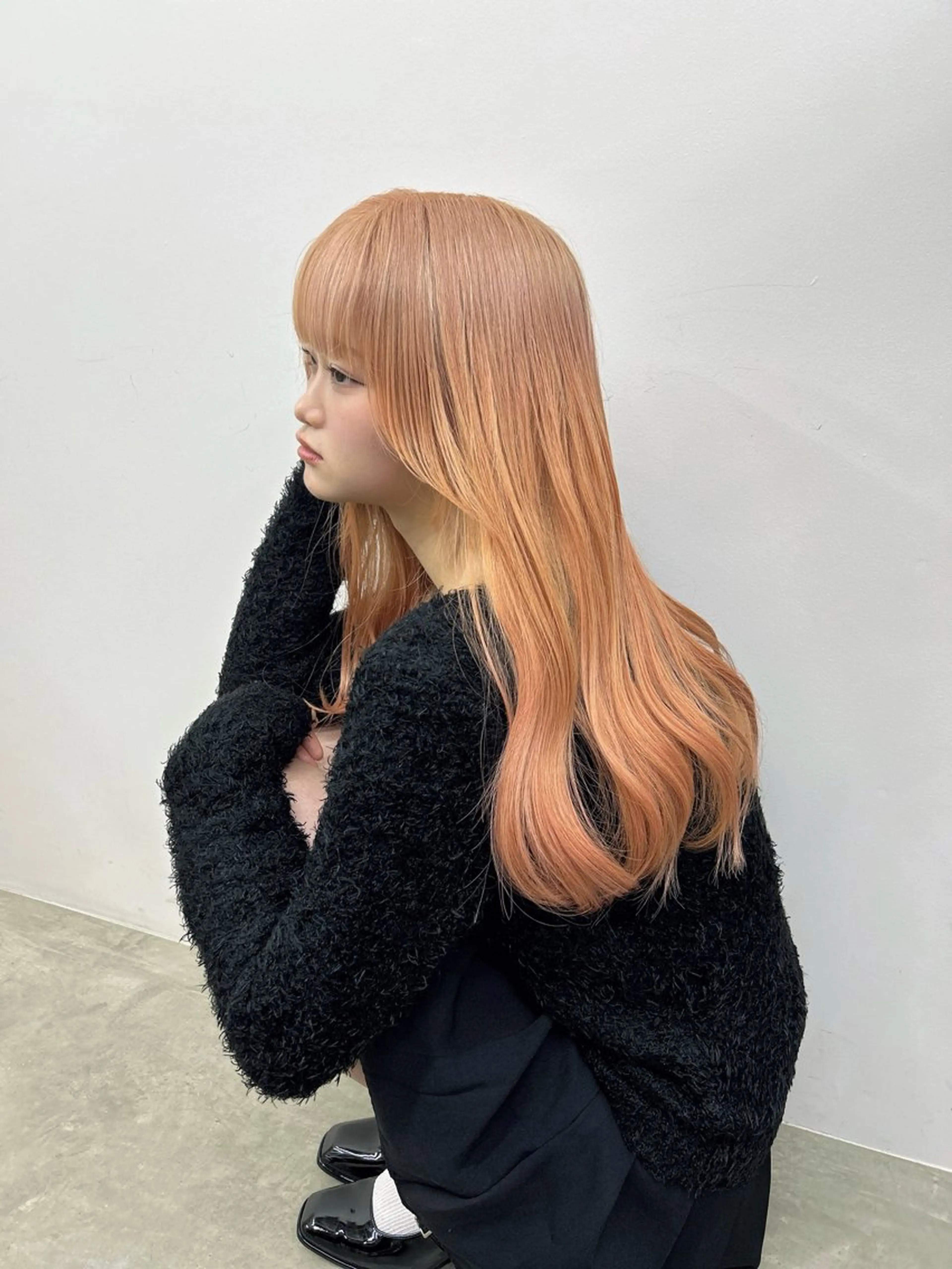 ロング ロング noa  🦋 ブリーチ/暖色のヘアスタイル