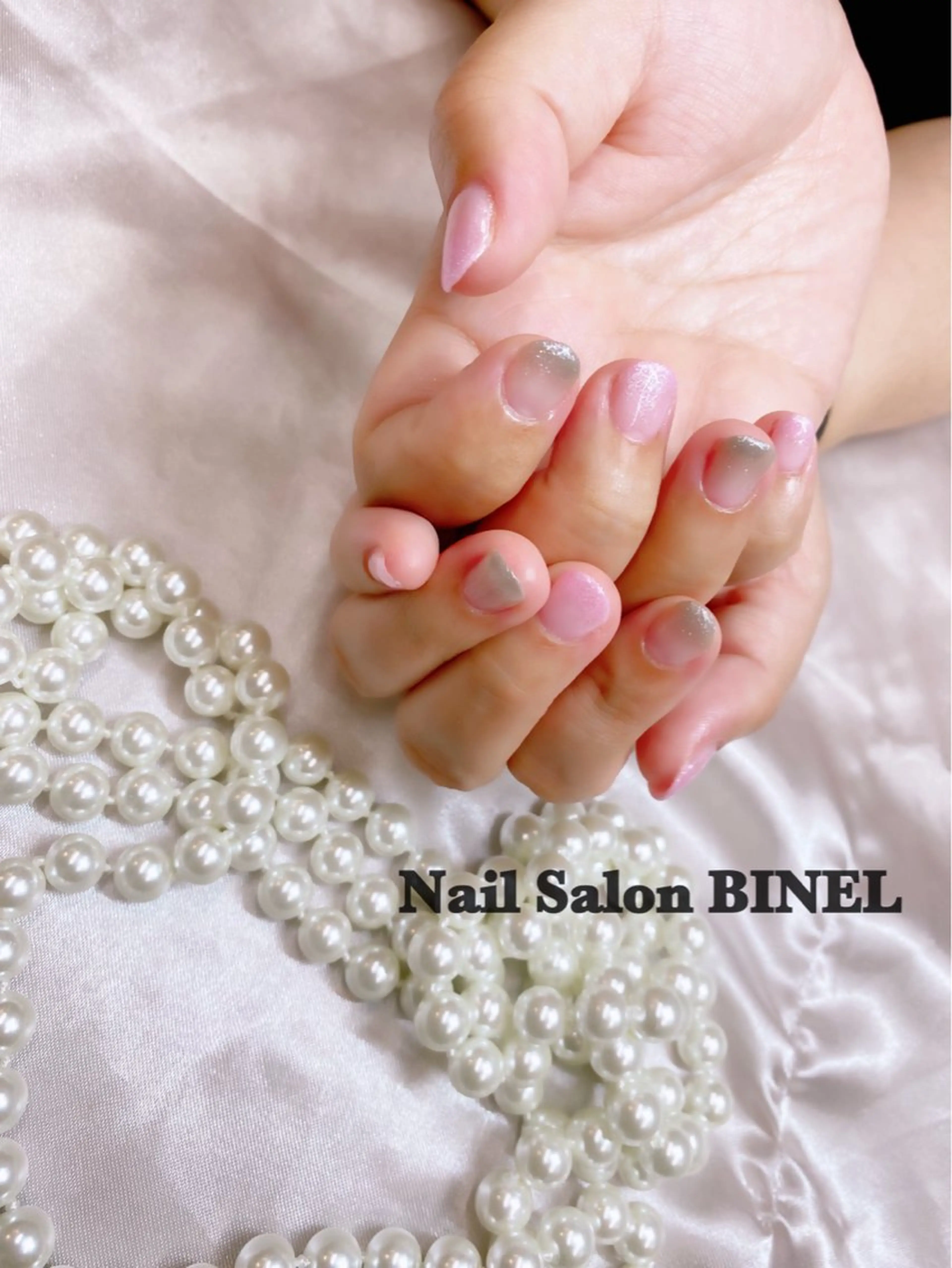 ネイル グラデーション ラメ(グリッター) ラメグラデーション ハンドネイル H. Yuukaのネイルデザイン