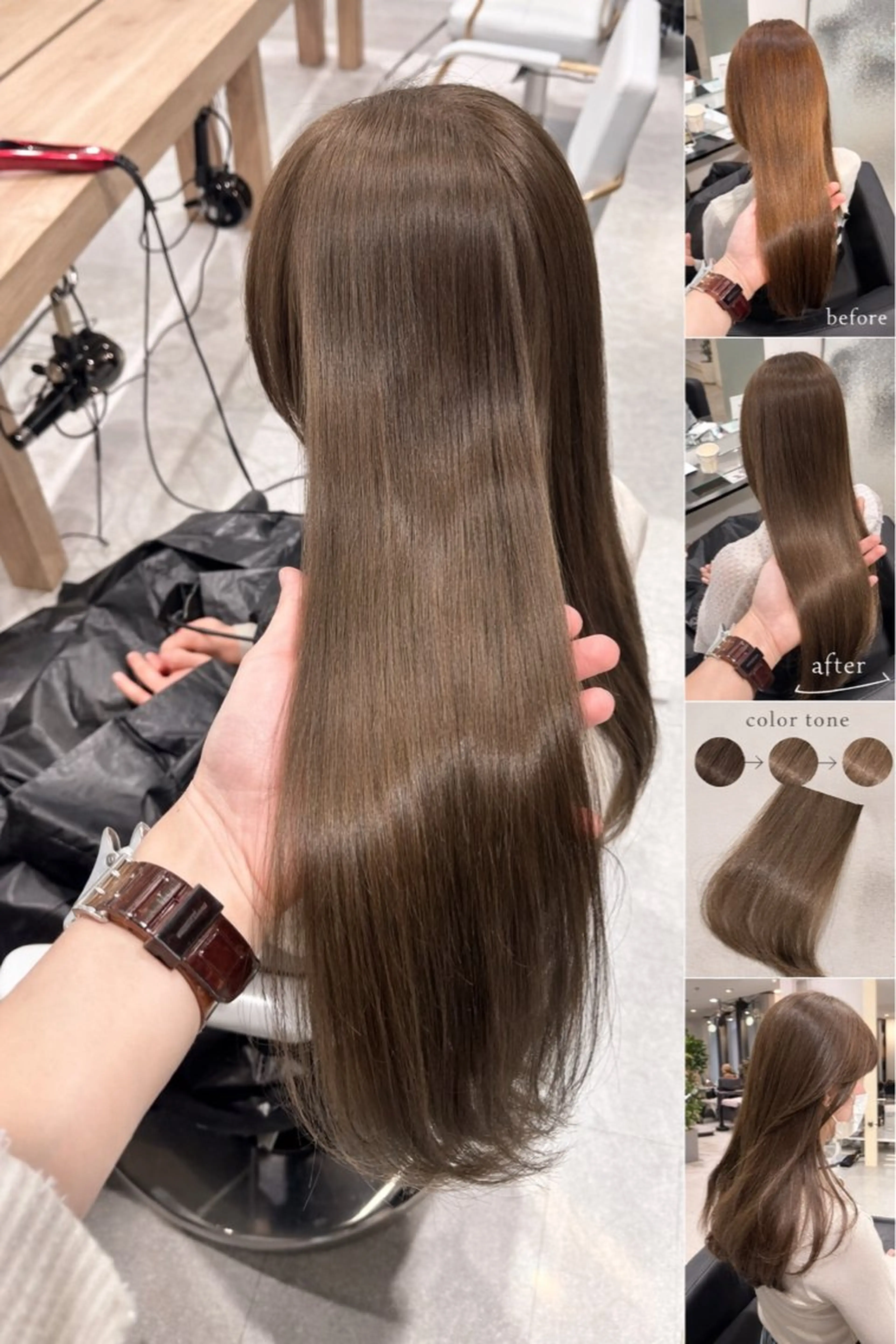 カラー ブリーチ ダブルカラー ブリーチなしカラー ヘアカラー トリートメント 《ブリーチ/赤み消し /髪質改善》若松良樹のヘアスタイル
