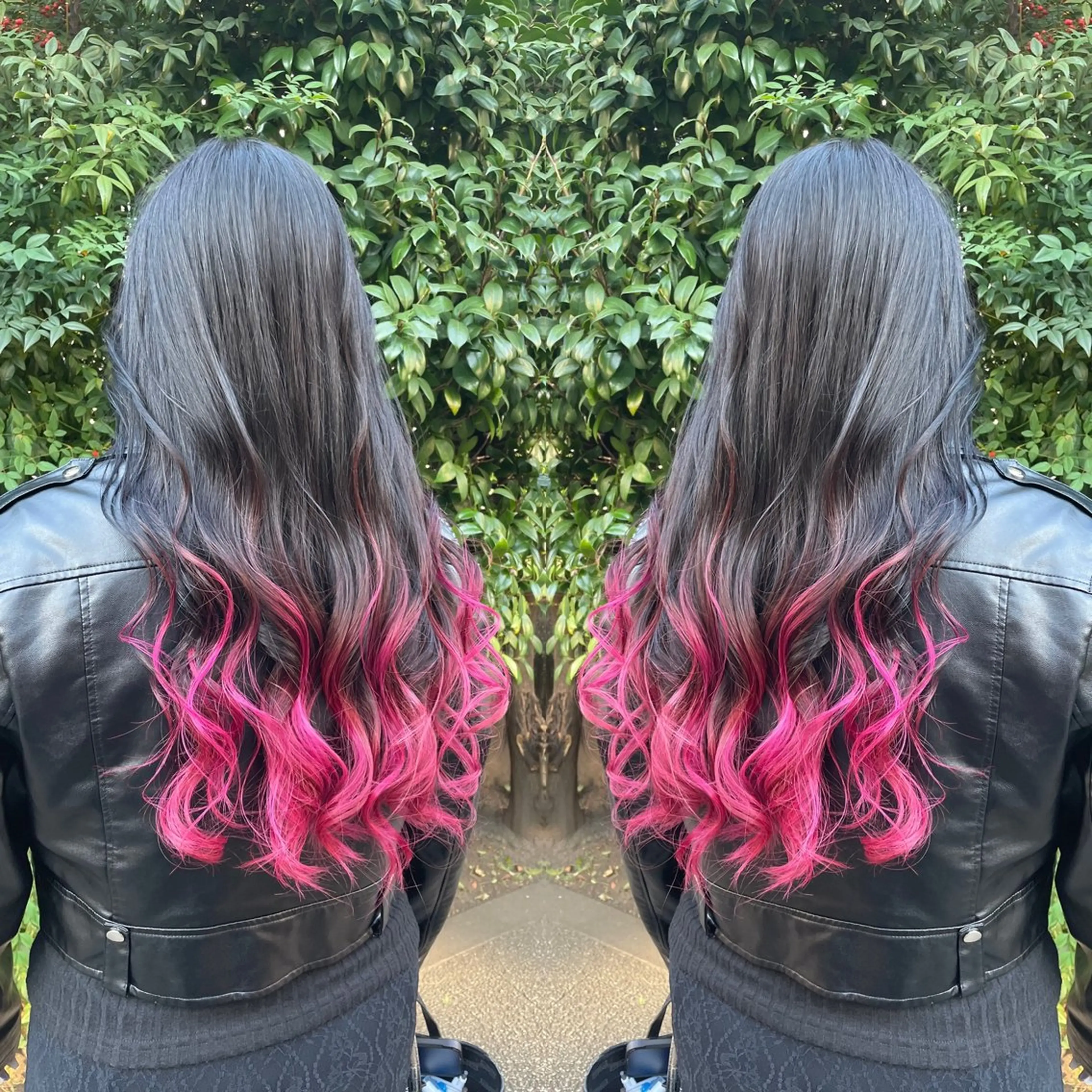 ロング カラー グラデーションカラー ピンクカラー トリートメント 👑派手髪/カット 👑ANRYのヘアスタイル