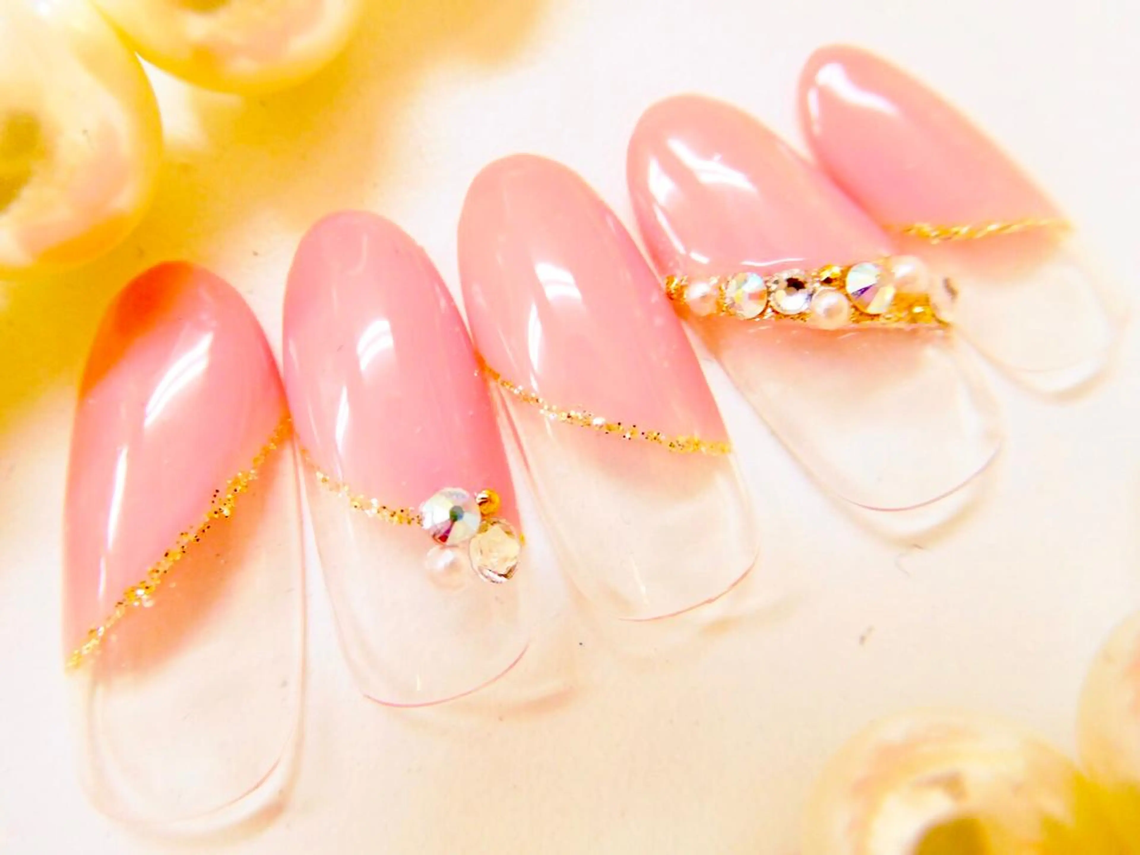 ネイル アートネイル フレンチネイル ジェルネイル グラデーション オフィスネイル Dolce.Nail 柏店のネイルデザイン