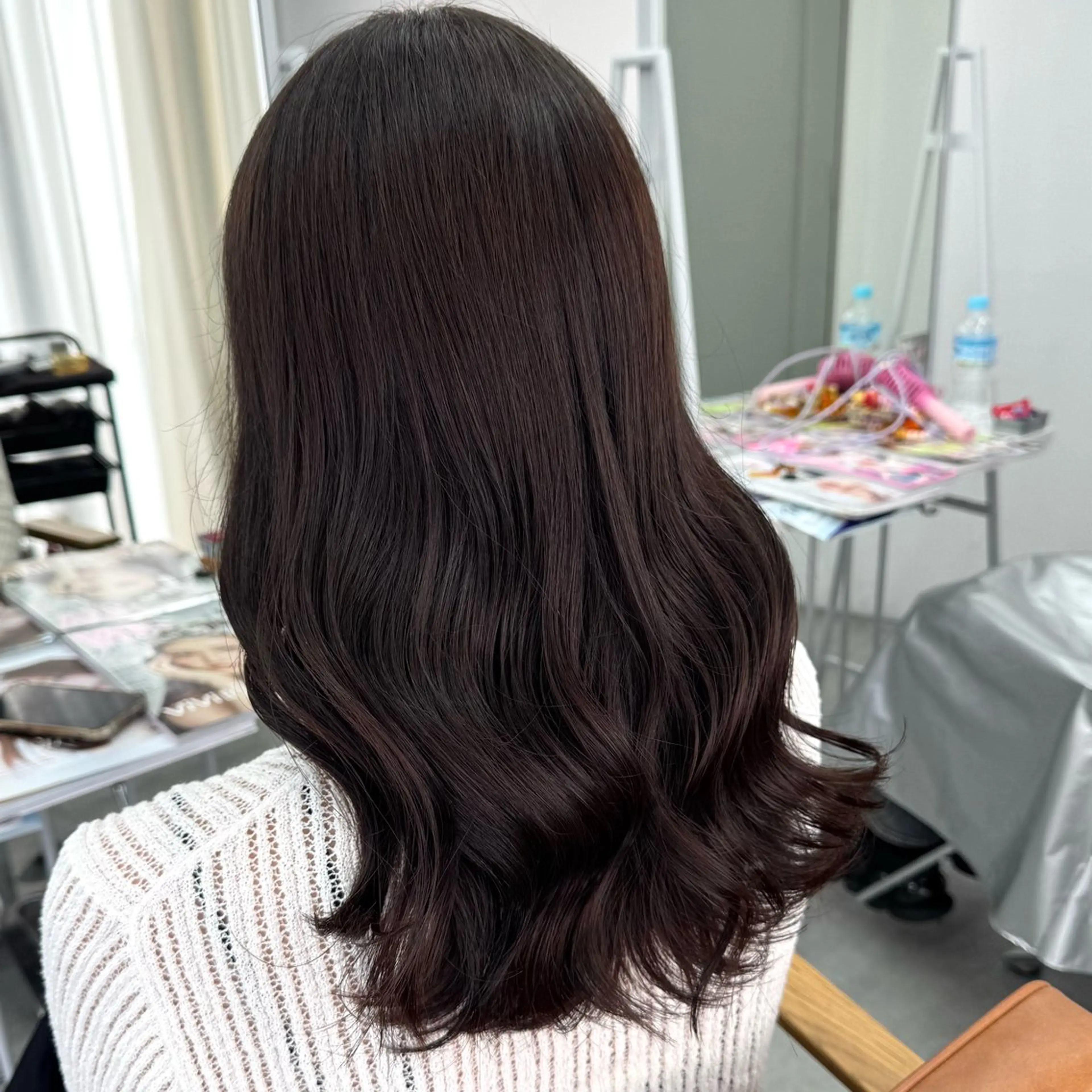 ロング カラー ヘアアレンジ ヘアカラー ブリーチなしカラー /ベージュ/安形翔のヘアスタイル