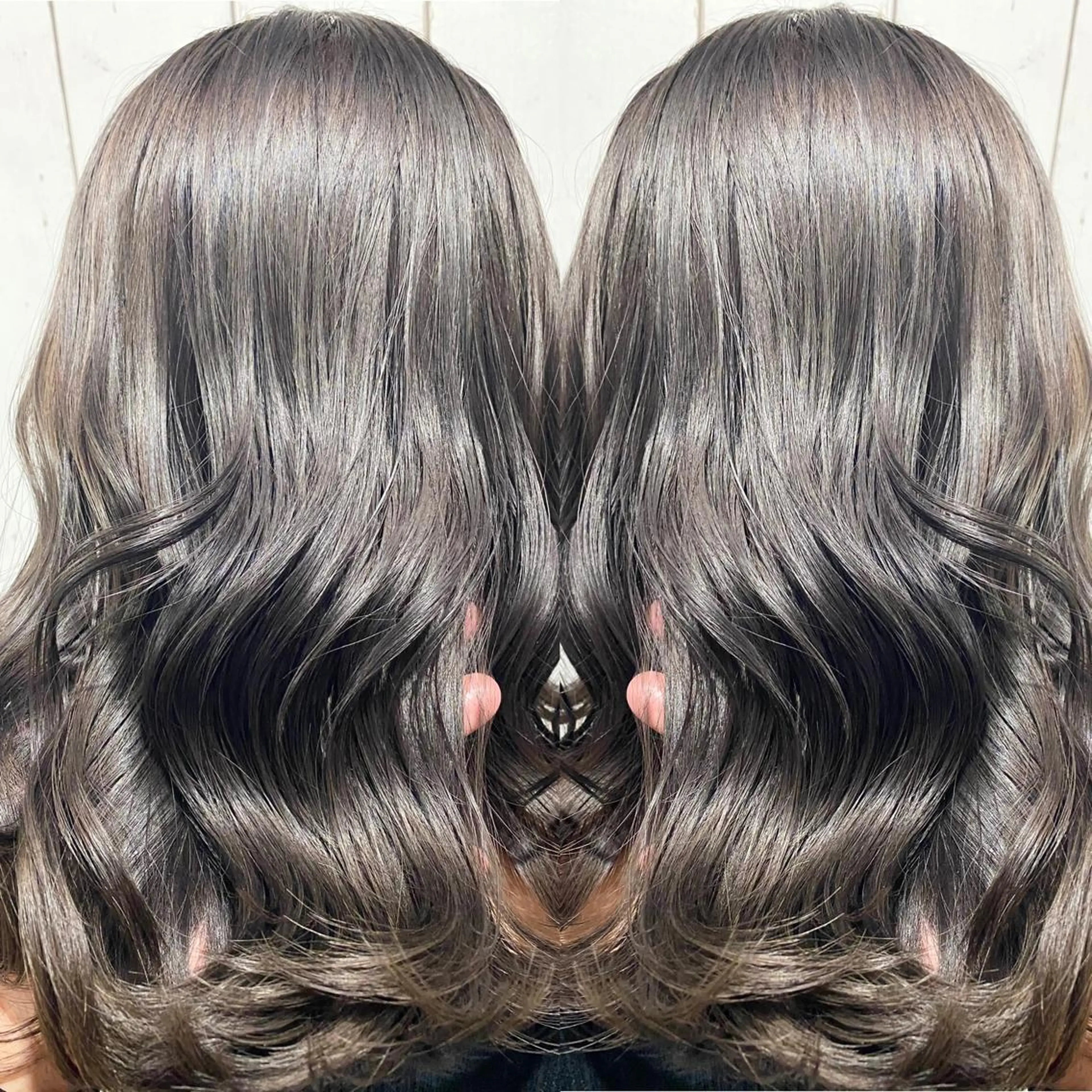 セミロング カラー パーマ ヘアアレンジ アディクシーカラー アッシュ バレイヤージュ ベージュカラー ブリーチ RecheRche【池袋】所属・👑指名率No.1 👑坂口飛翔のヘアスタイル