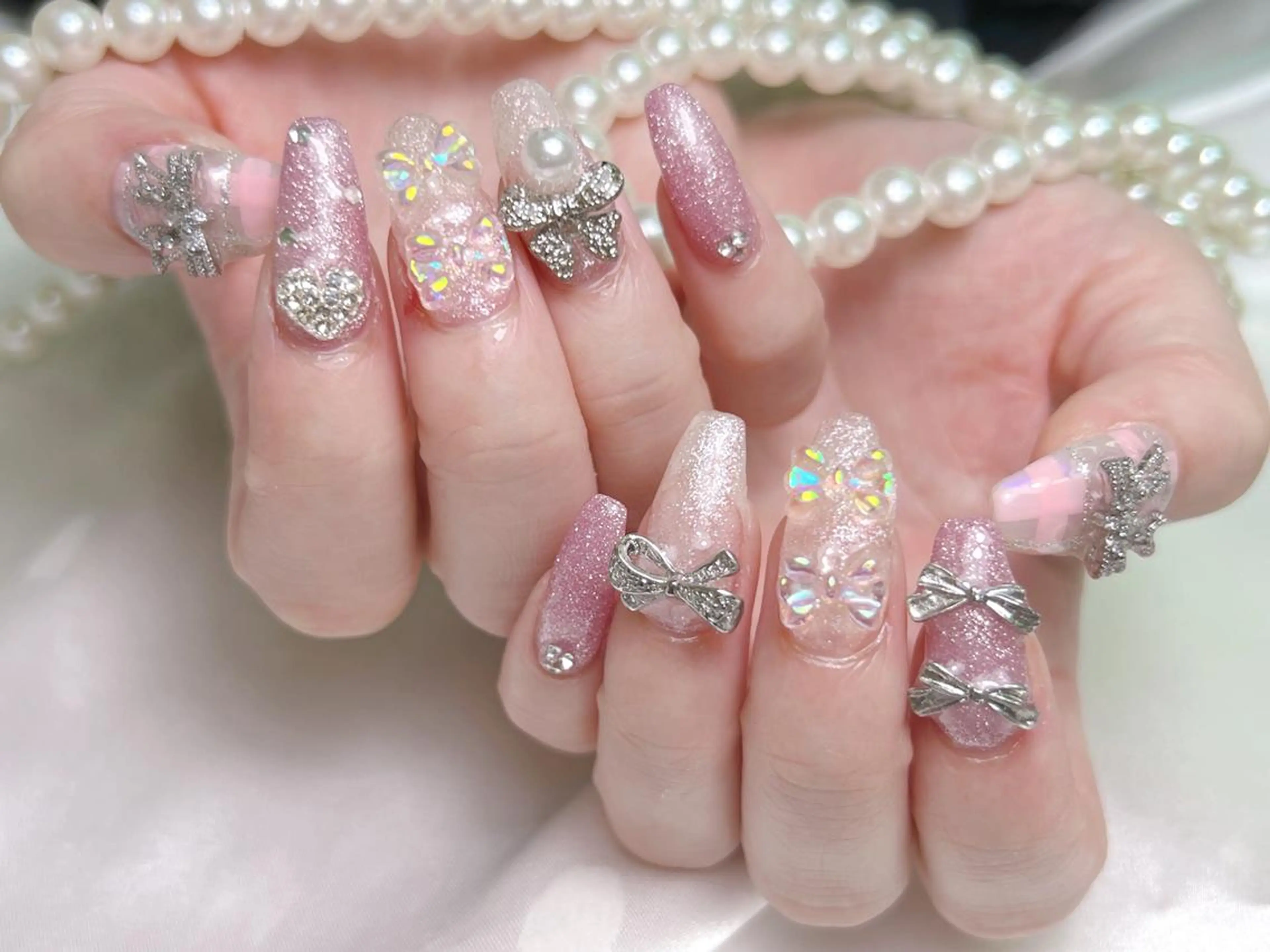 ネイル 💕チップネイル 🩷のネイルデザイン