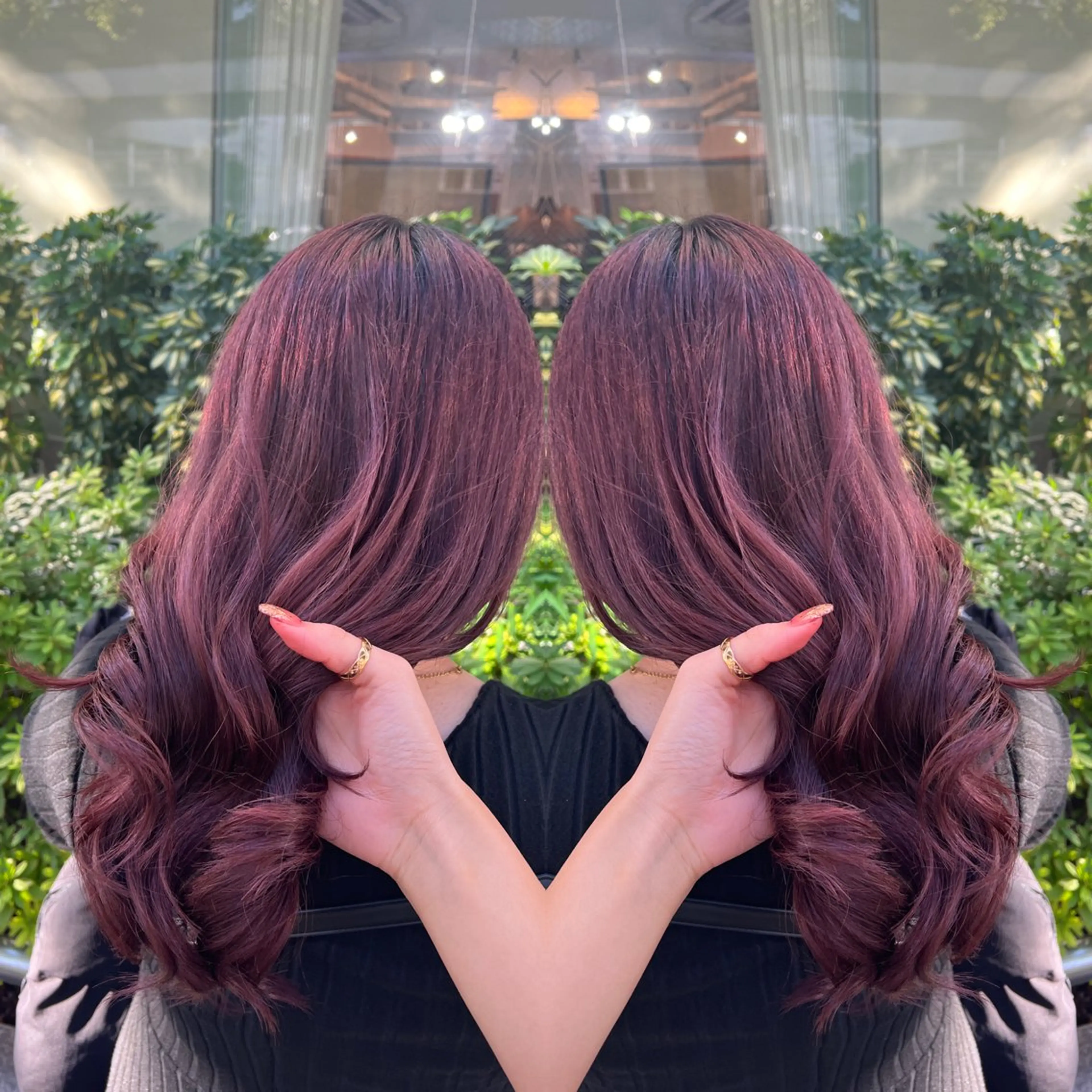 ロング カラー ヘアカラー トリートメント レイヤー/ボブ/ ミニボブ/AOIのヘアスタイル