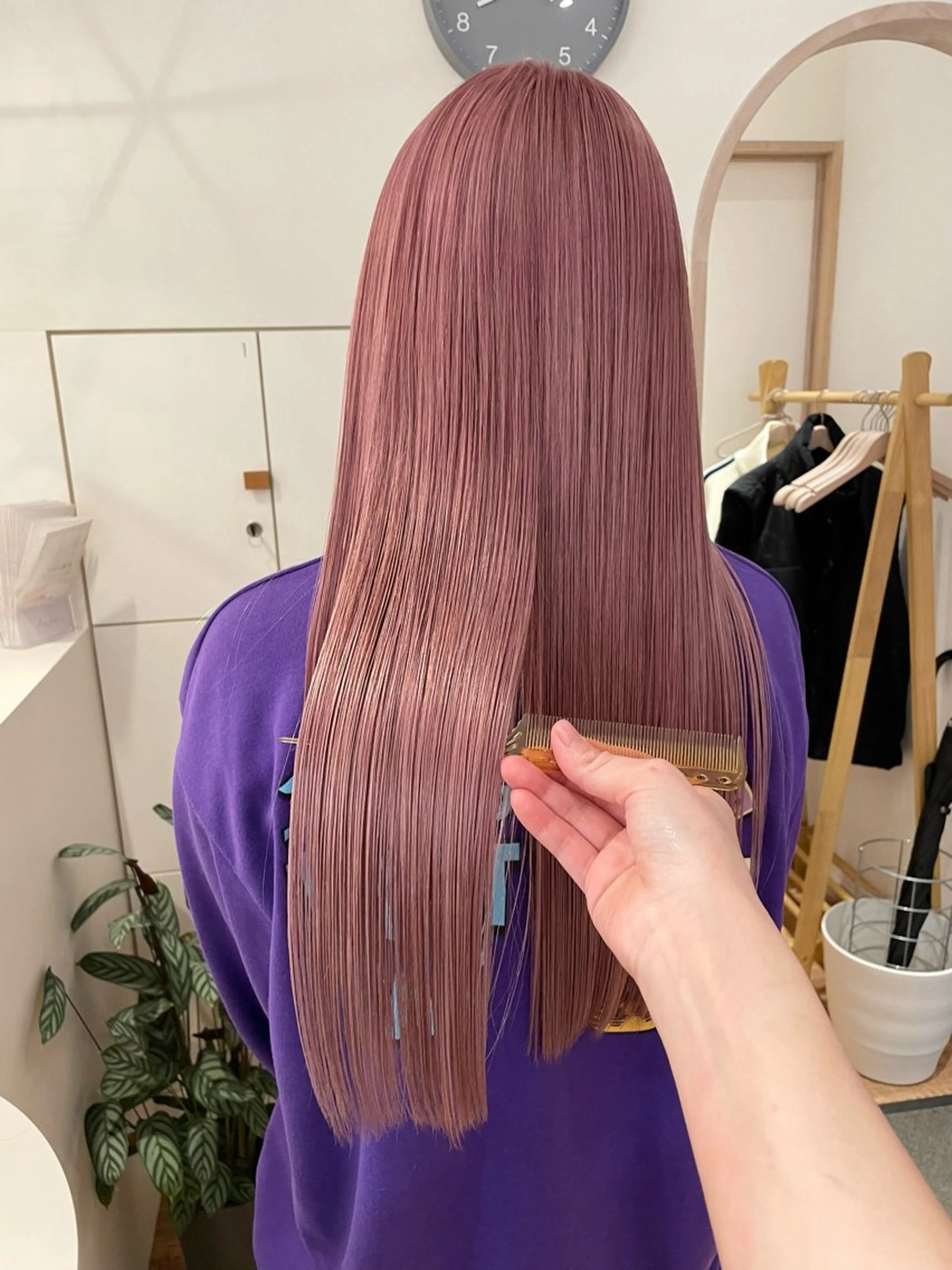 ロング カラー ピンクカラー ブリーチ👩‍🦳/ ‪✂︎MANAMIのヘアスタイル