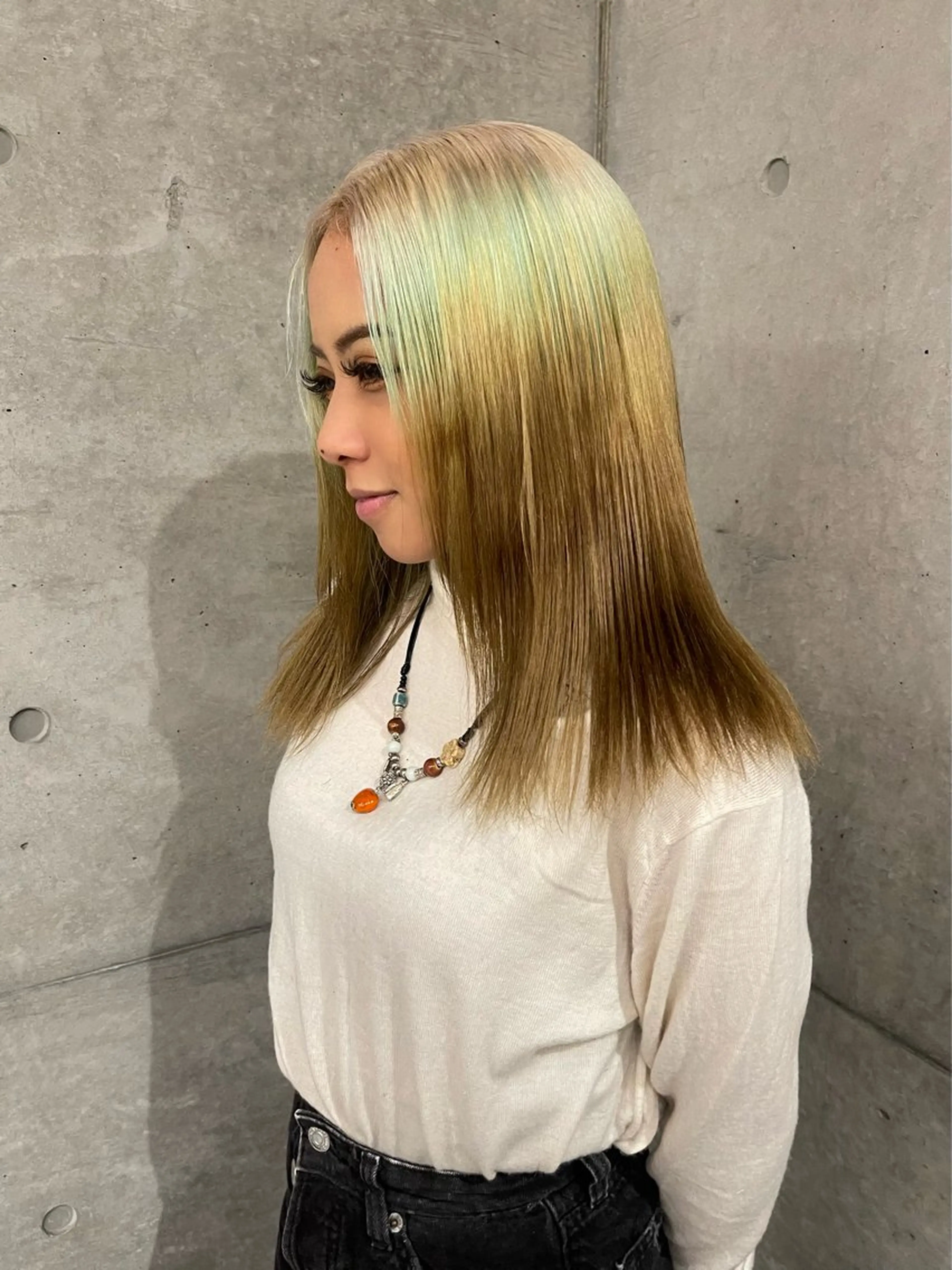 ミディアム カラー デザインカラー デザインカラーとハイ トーン/HIROKIのヘアスタイル