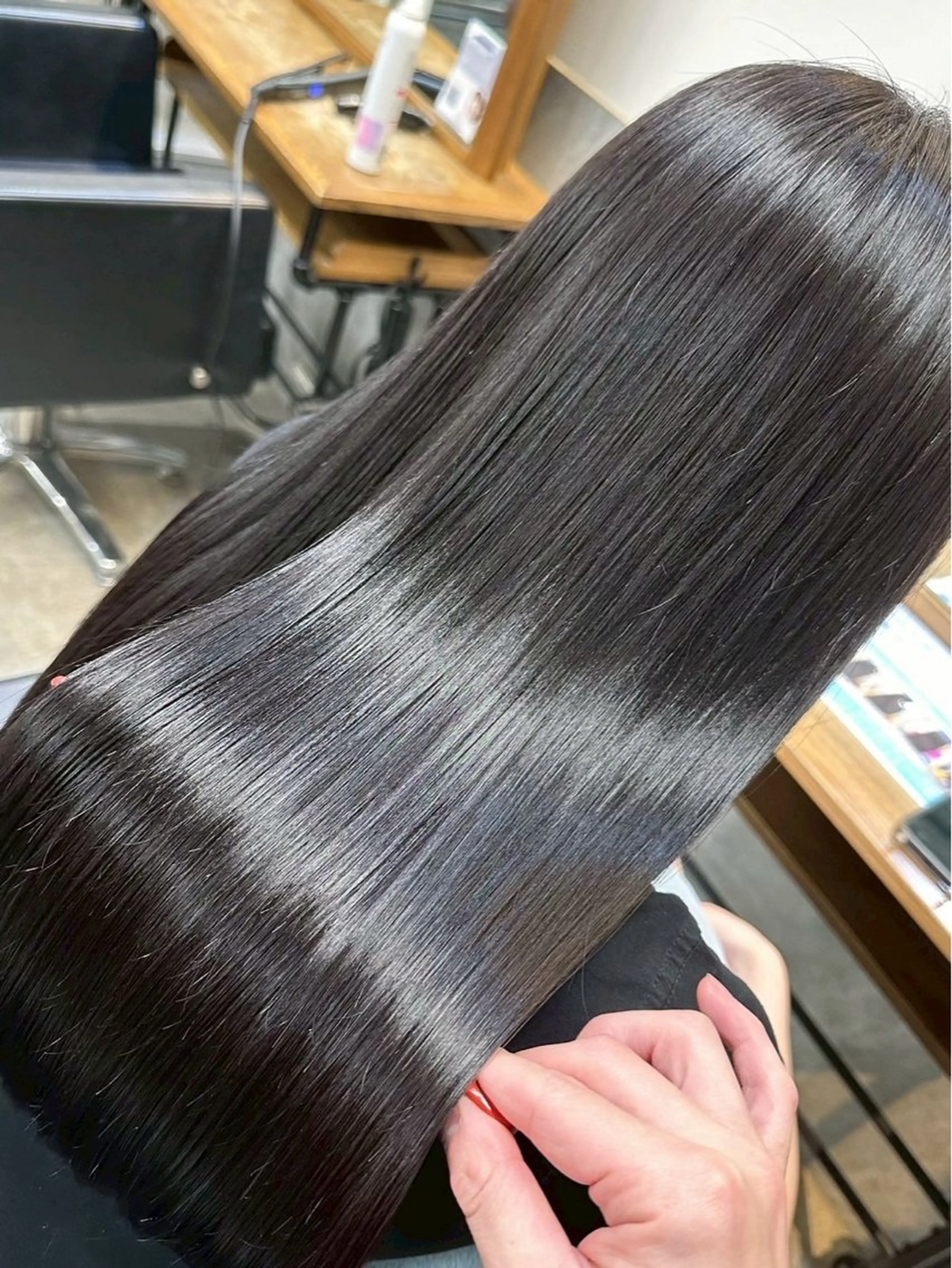 🌼透明感カラー『暗髪』 ➕ うる艶トリートメントの写真