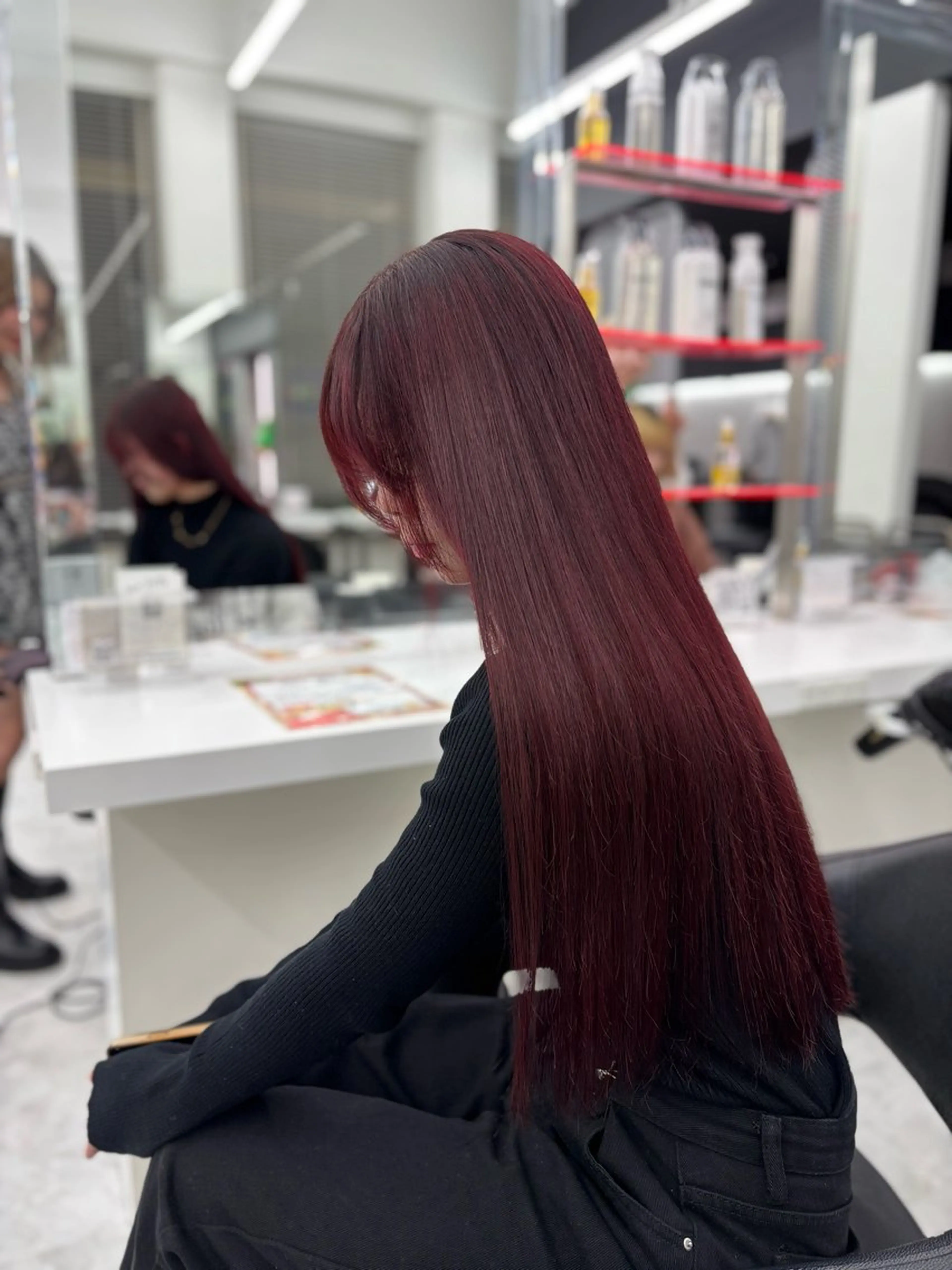 ロング カラー カット ヘアカラー トリートメント ヘッドスパ ヘアセット 表参道ハッシュカット レイヤー/リノンのヘアスタイル