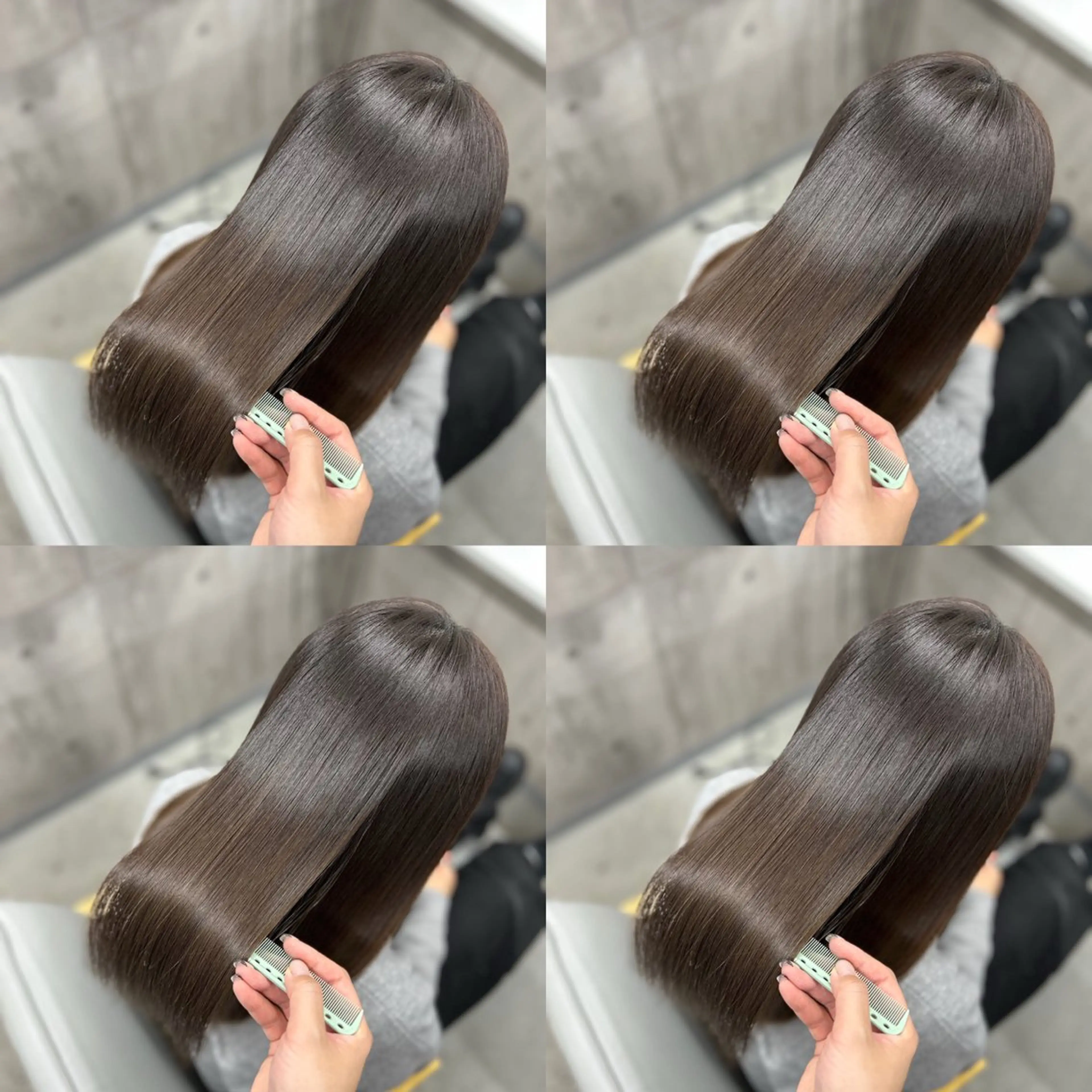 セミロング 髪質改善 縮毛矯正 トリートメント 三宮/髪質改善/縮毛 矯正🎀MISAKIのヘアスタイル