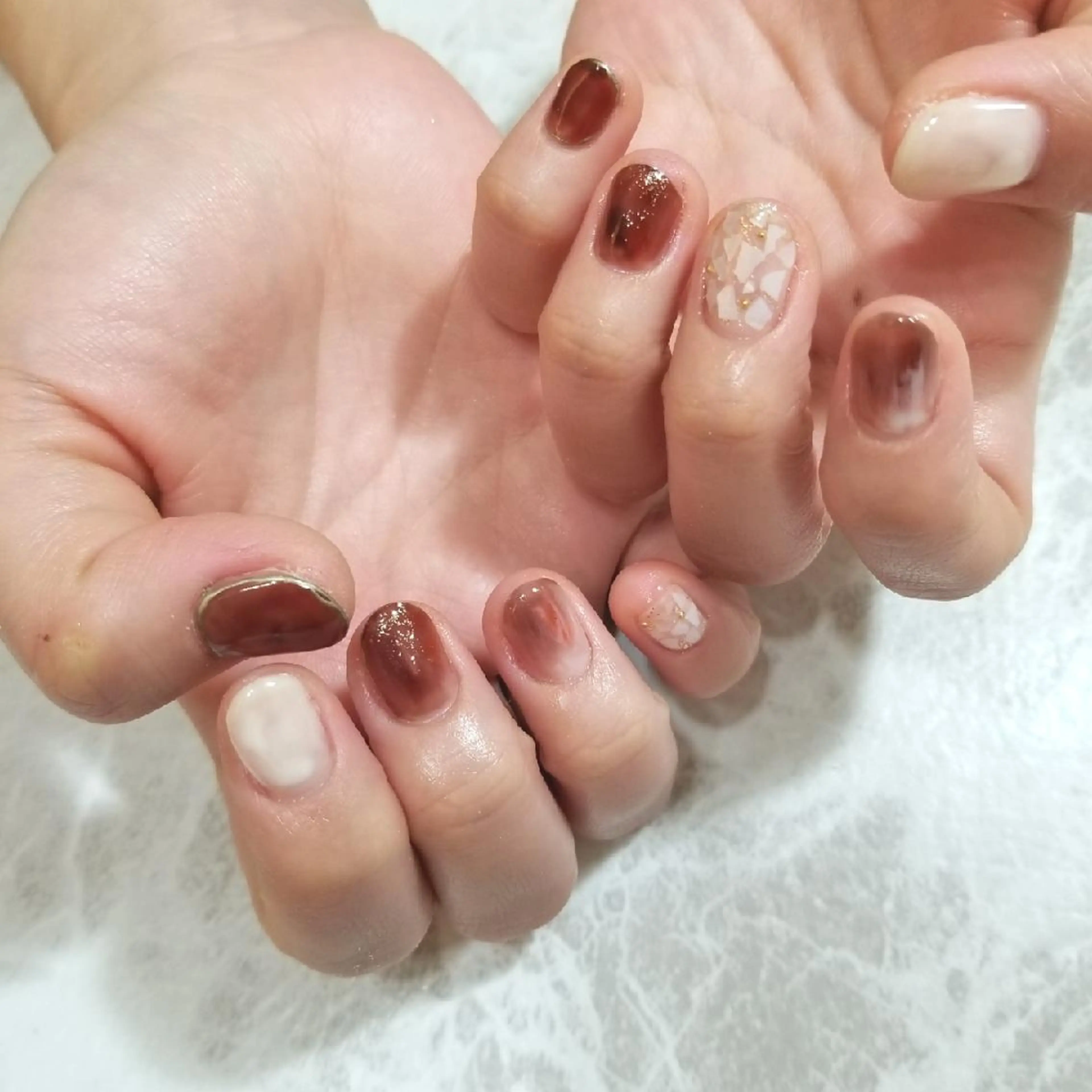 ネイル ニュアンスネイル ハンドネイル nailatelier nijiiro.所属・nijiiro🌈 サトウのネイルデザイン
