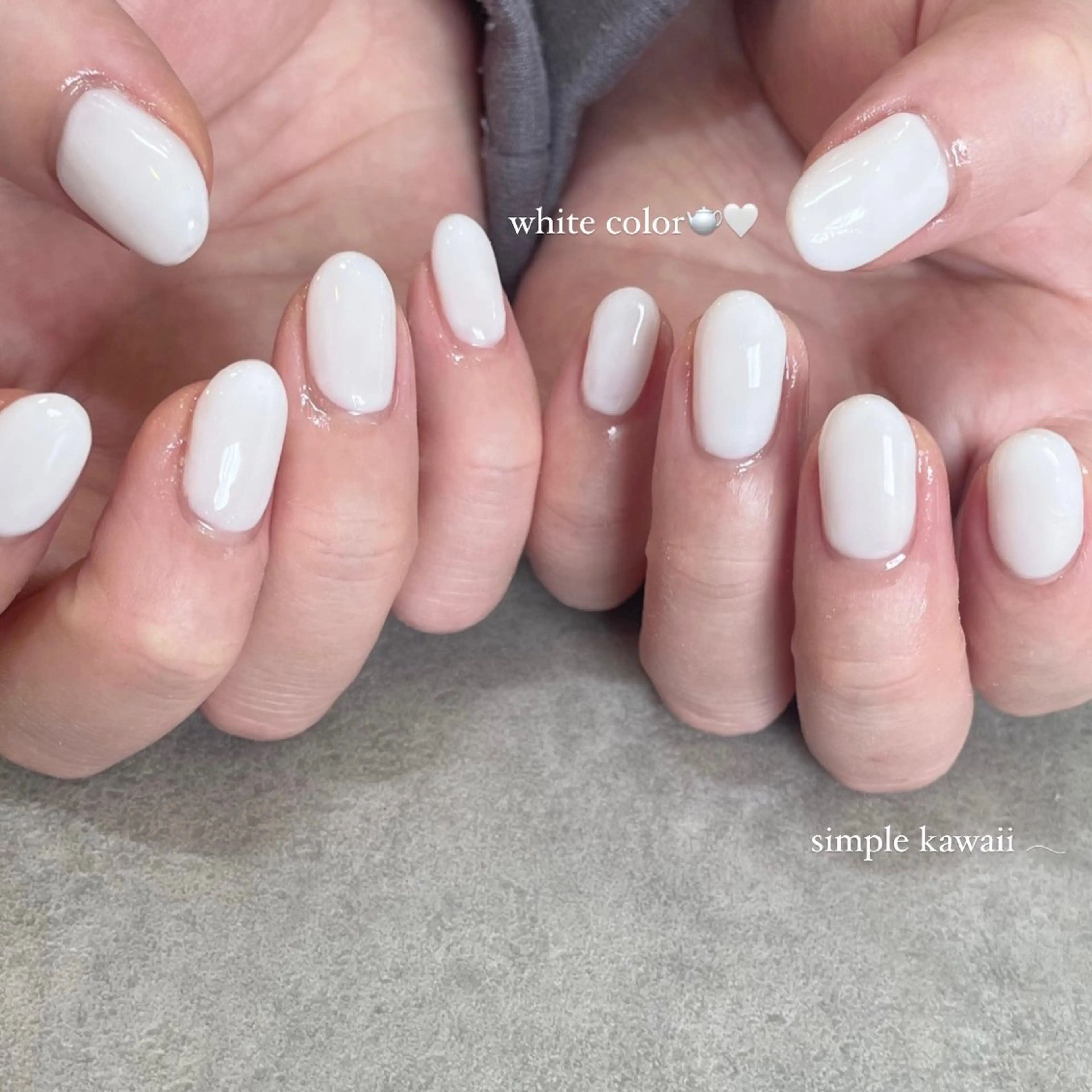 ネイル ホワイト Nail Salon Gummi.のネイルデザイン