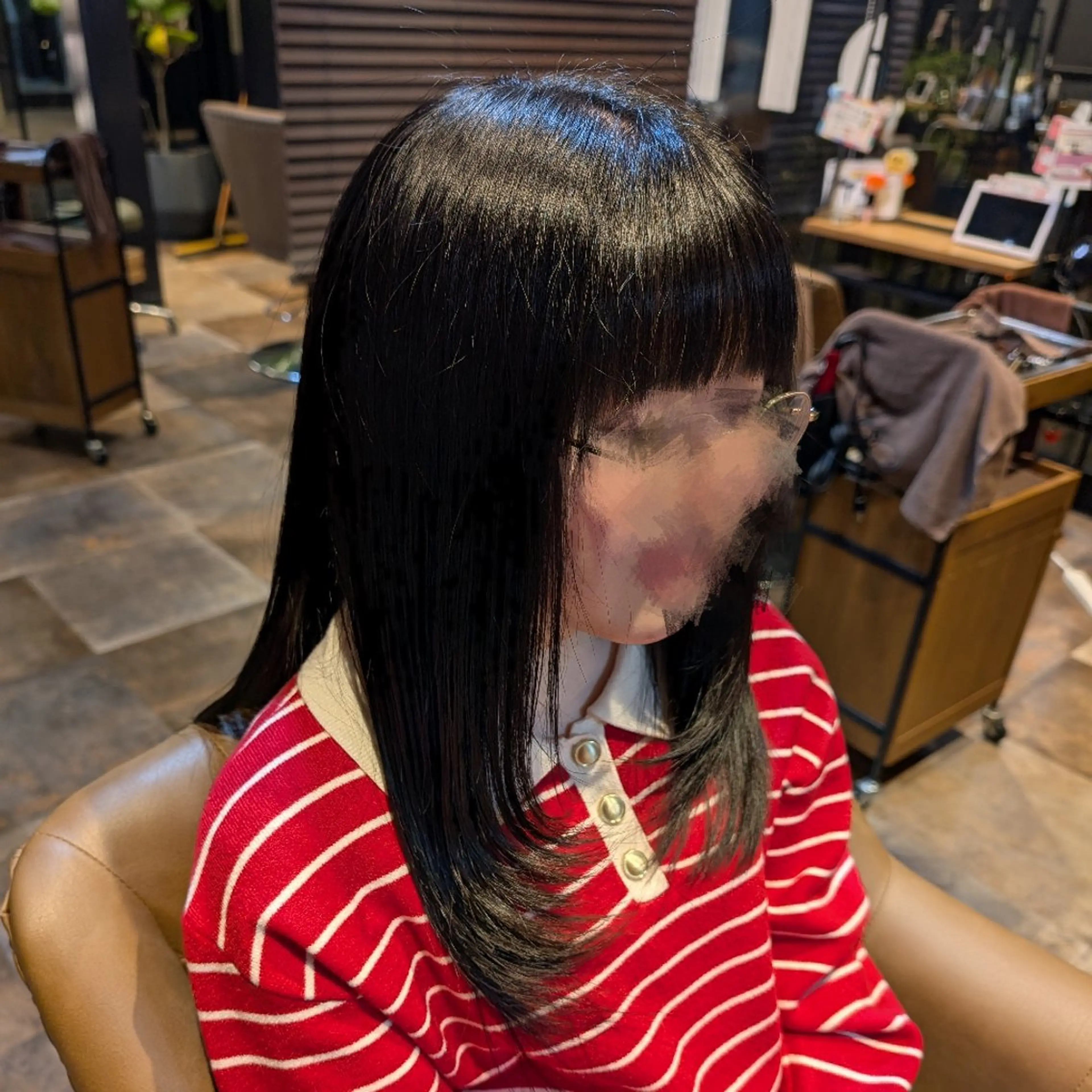 ロング 顔周りカット レイヤーカット カット 寺田百花/髪質改善/ カットモデル募集のヘアスタイル