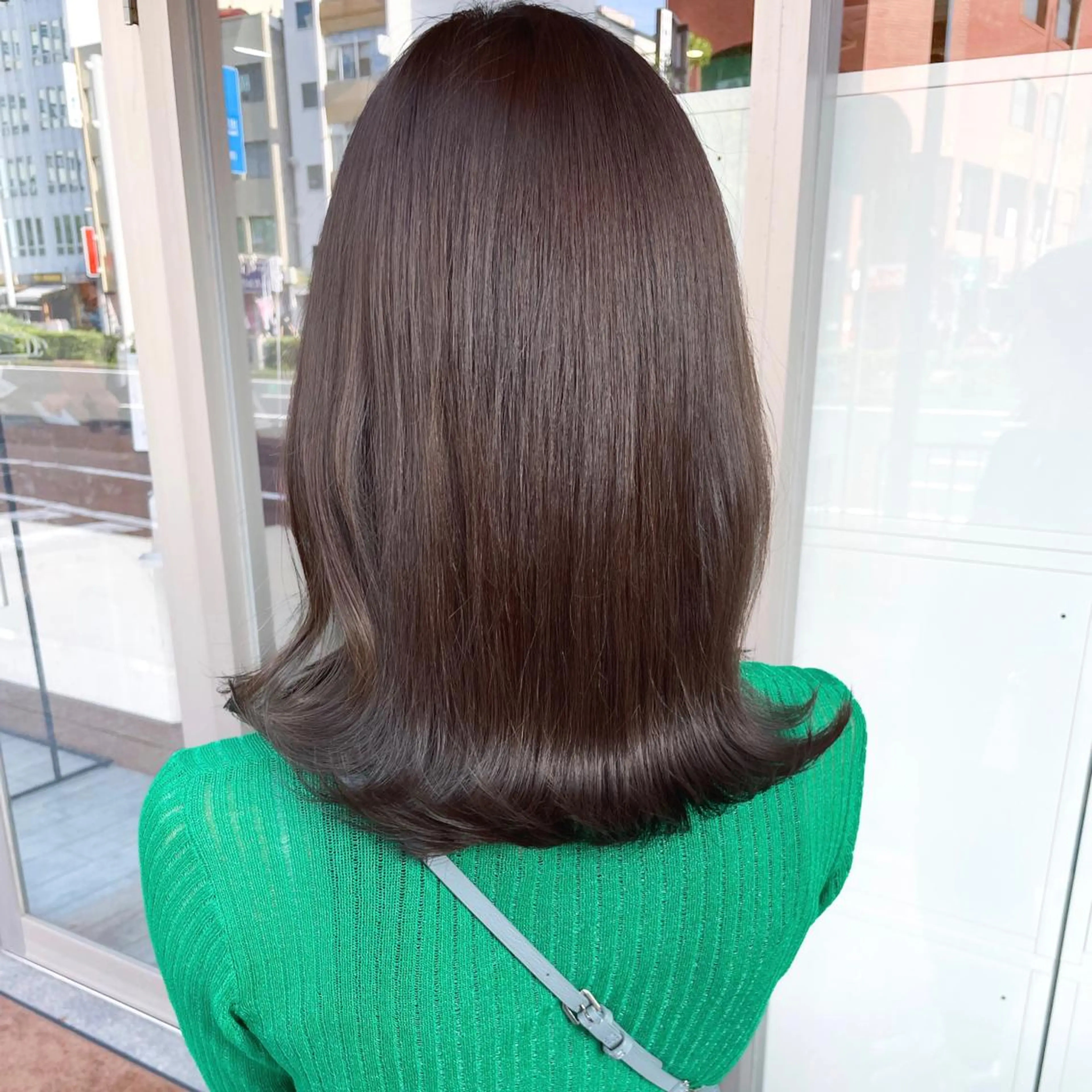 ミディアム カラー ヘアカラー トリートメント 高橋 みく/ minim 暖色のヘアスタイル