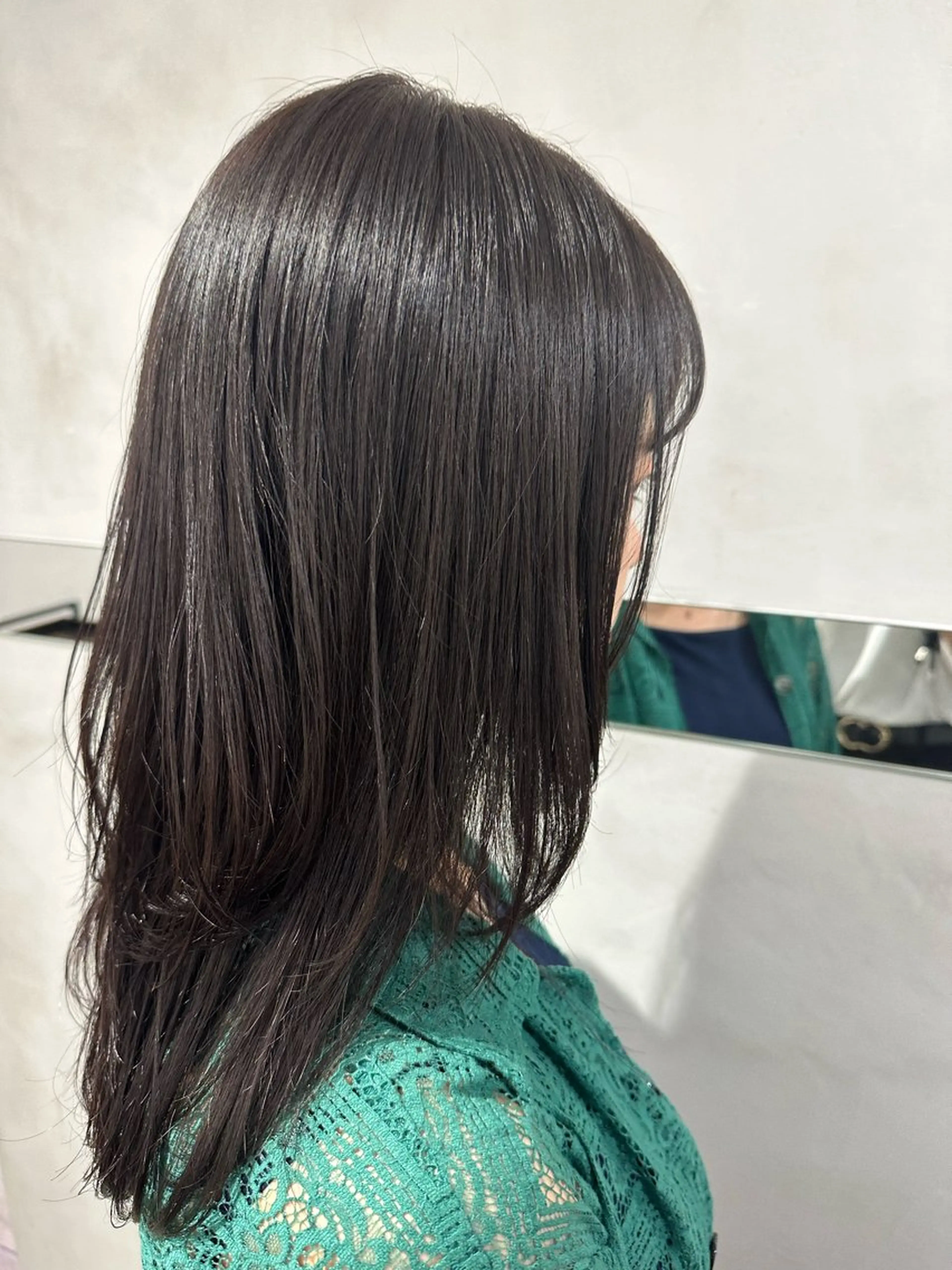 ミディアム カラー ヘアカラー Uil所属・レイヤーカット・ 縮毛矯正☁💙acoのヘアスタイル