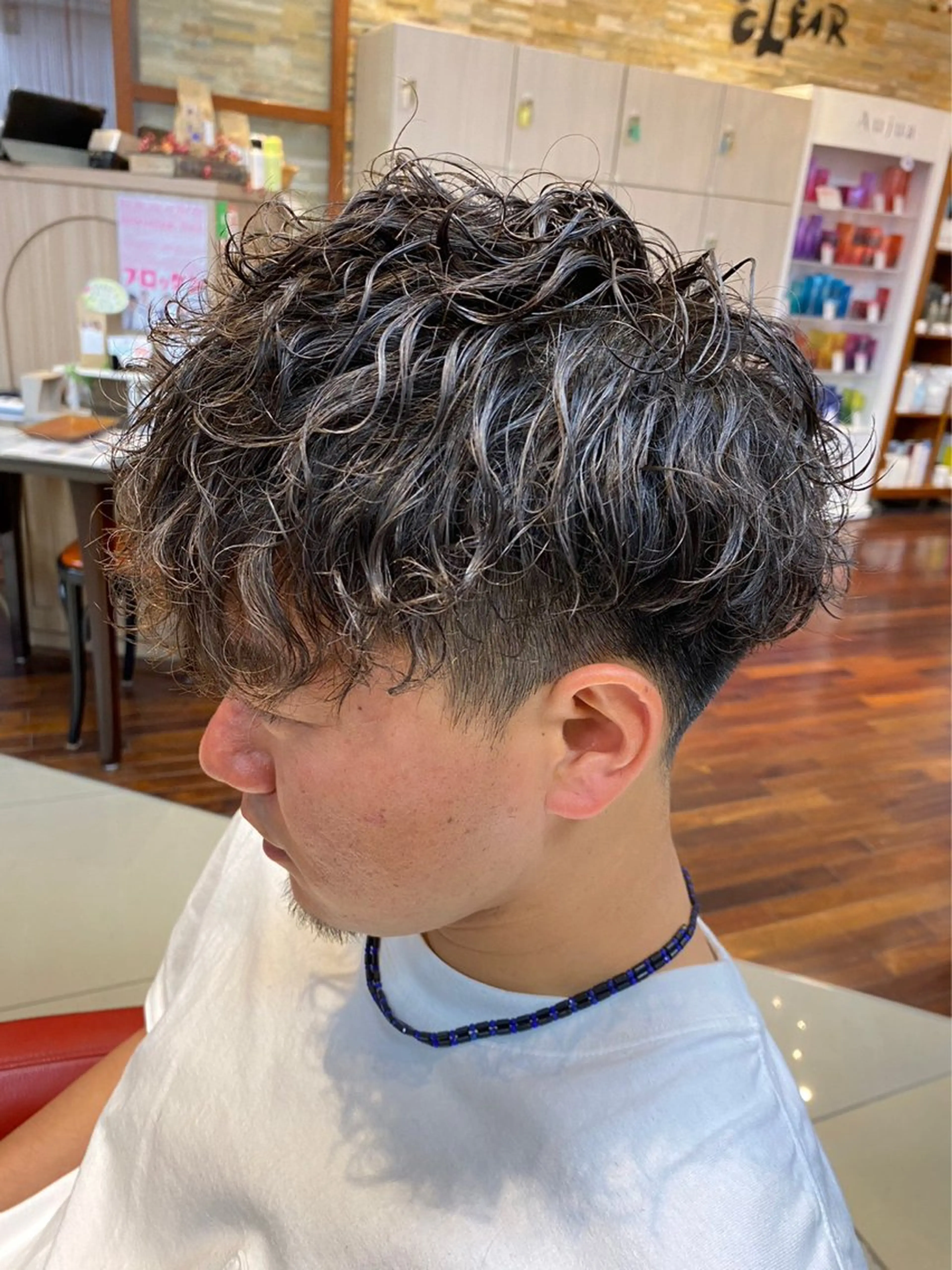 パーマ メンズ 田村 柊真のヘアスタイル