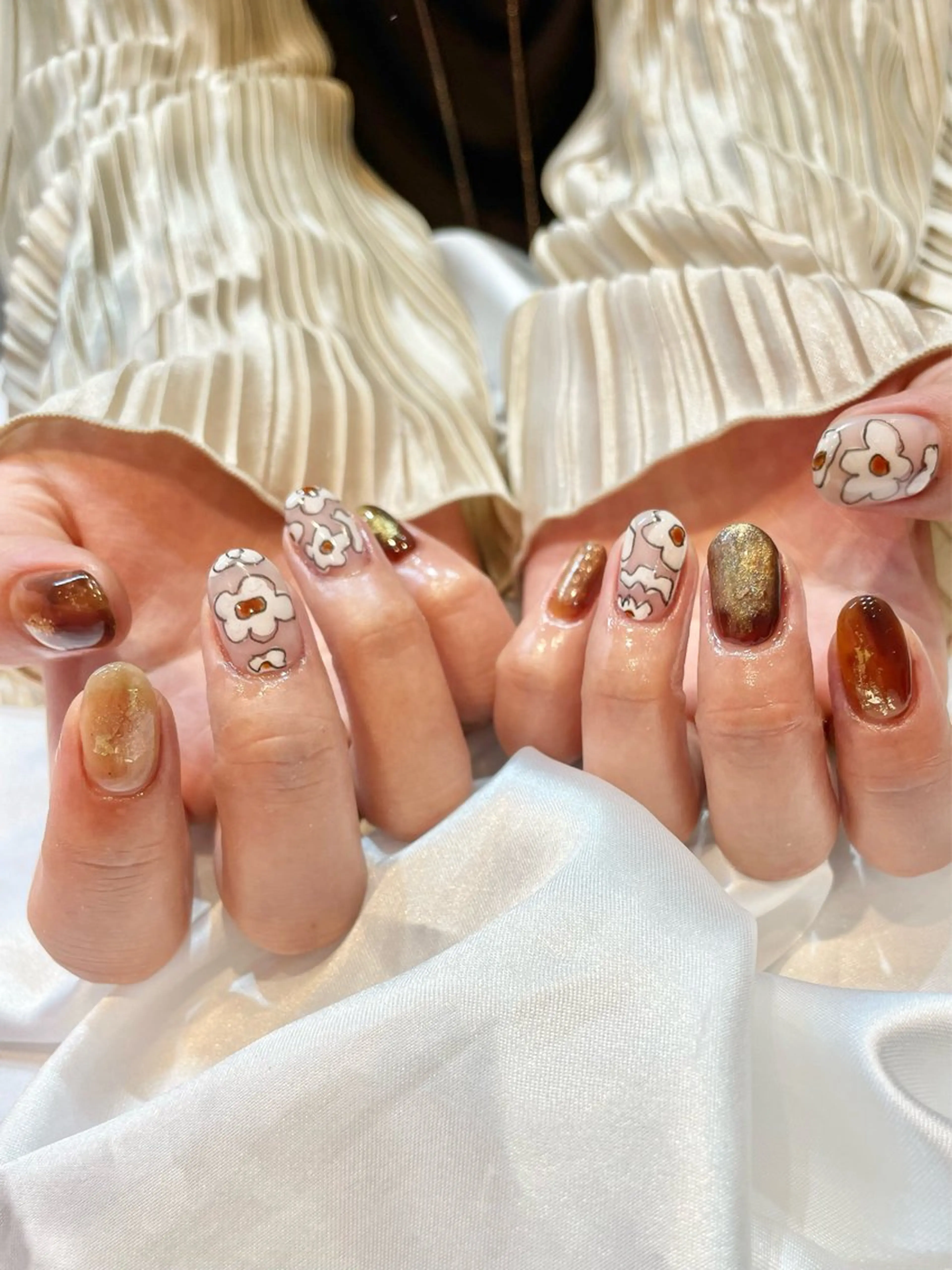 セミロング カラー ヘアアレンジ ヘアカラー トリートメント ハイトーンピンク🍑 ブリーチ🍑RINAのヘアスタイル