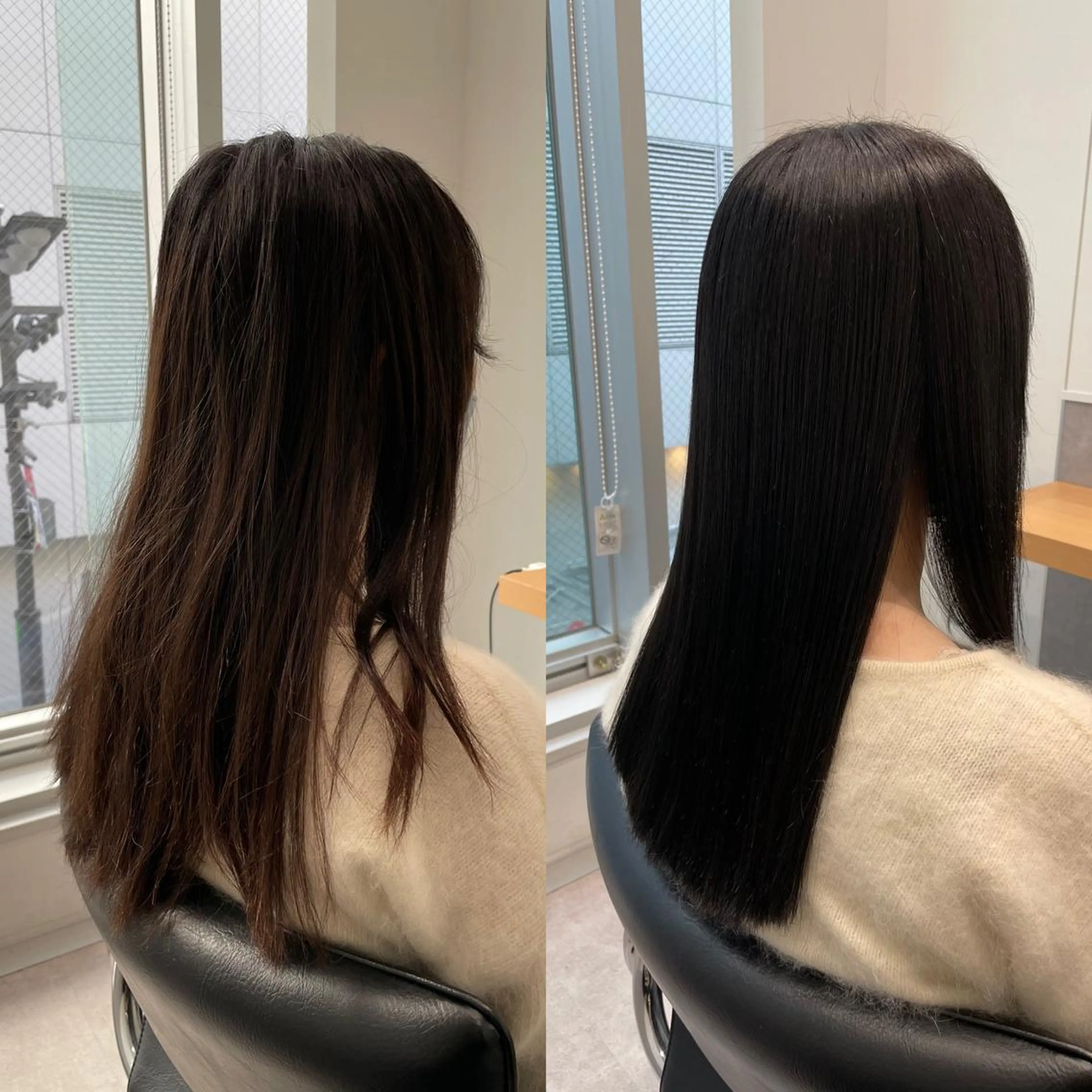 セミロング カラー 透明感カラー エドルカラー トリートメント 髪質改善ヘアケア 艶髪特化/上田のヘアスタイル