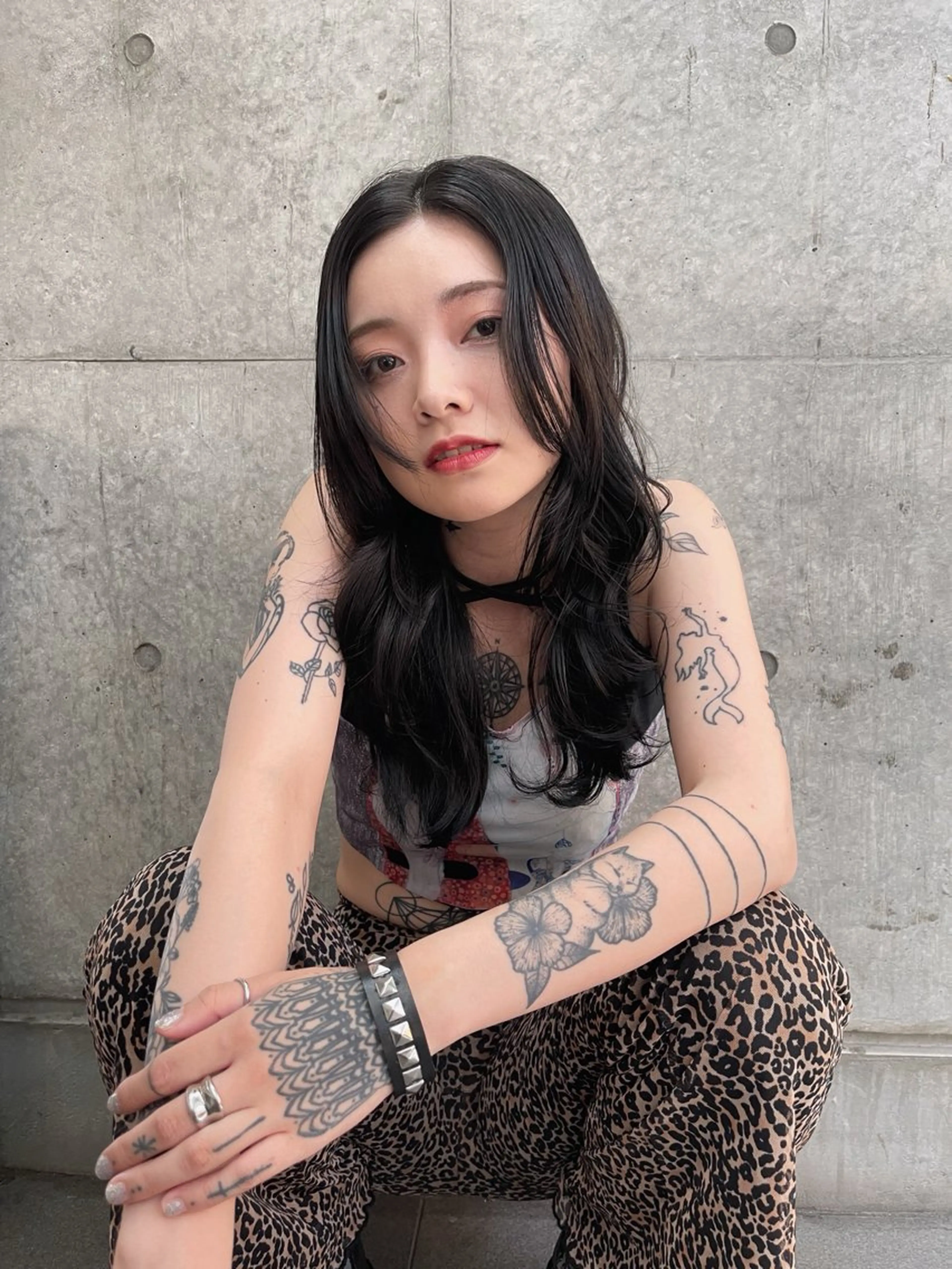 ロング カラー 💖大人韓国ヘア💖 韓国艶カラー【銀座】のヘアスタイル